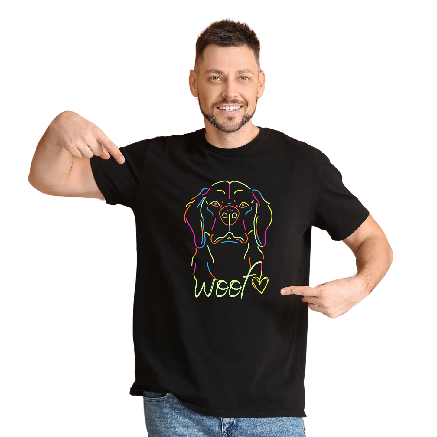 Unisex Printed Cotton T Shirt | Dog Lovers | Round Neck | Half Sleeves|100% Cotton Regular Fit T-Shirt | Women | Men |