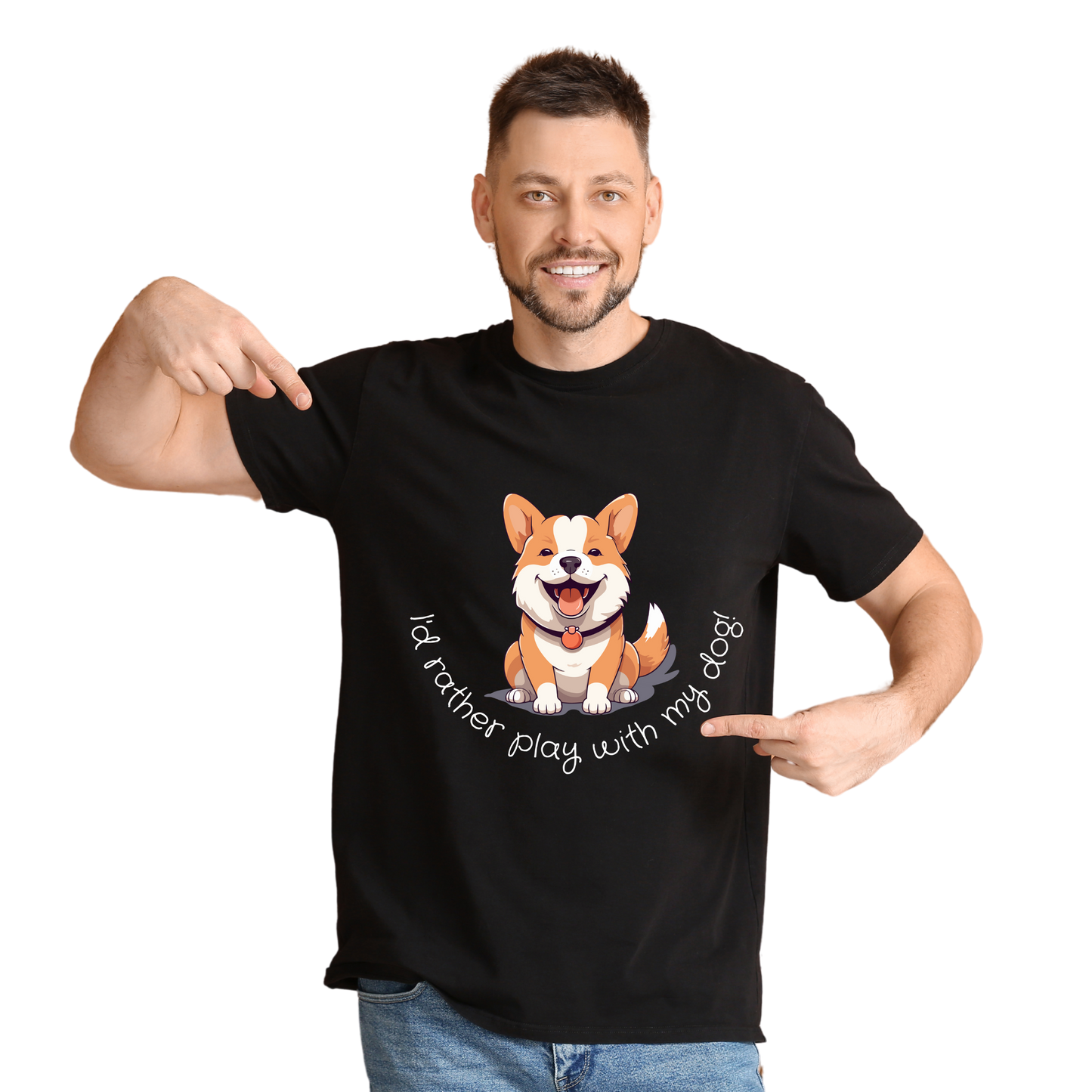 Unisex Printed Cotton T Shirt | Dog Lovers | Round Neck | Half Sleeves|100% Cotton Regular Fit T-Shirt | Women | Men |