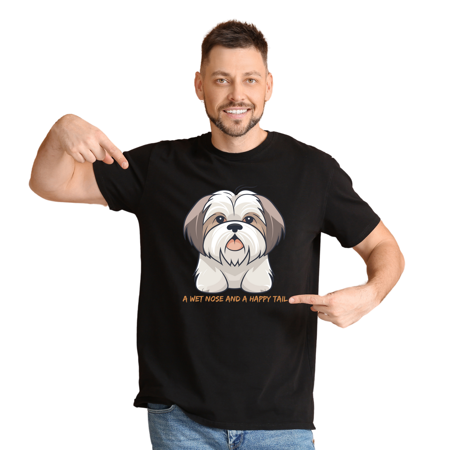 Unisex Printed Cotton T Shirt | Dog Lovers | Round Neck | Half Sleeves|100% Cotton Regular Fit T-Shirt | Women | Men |