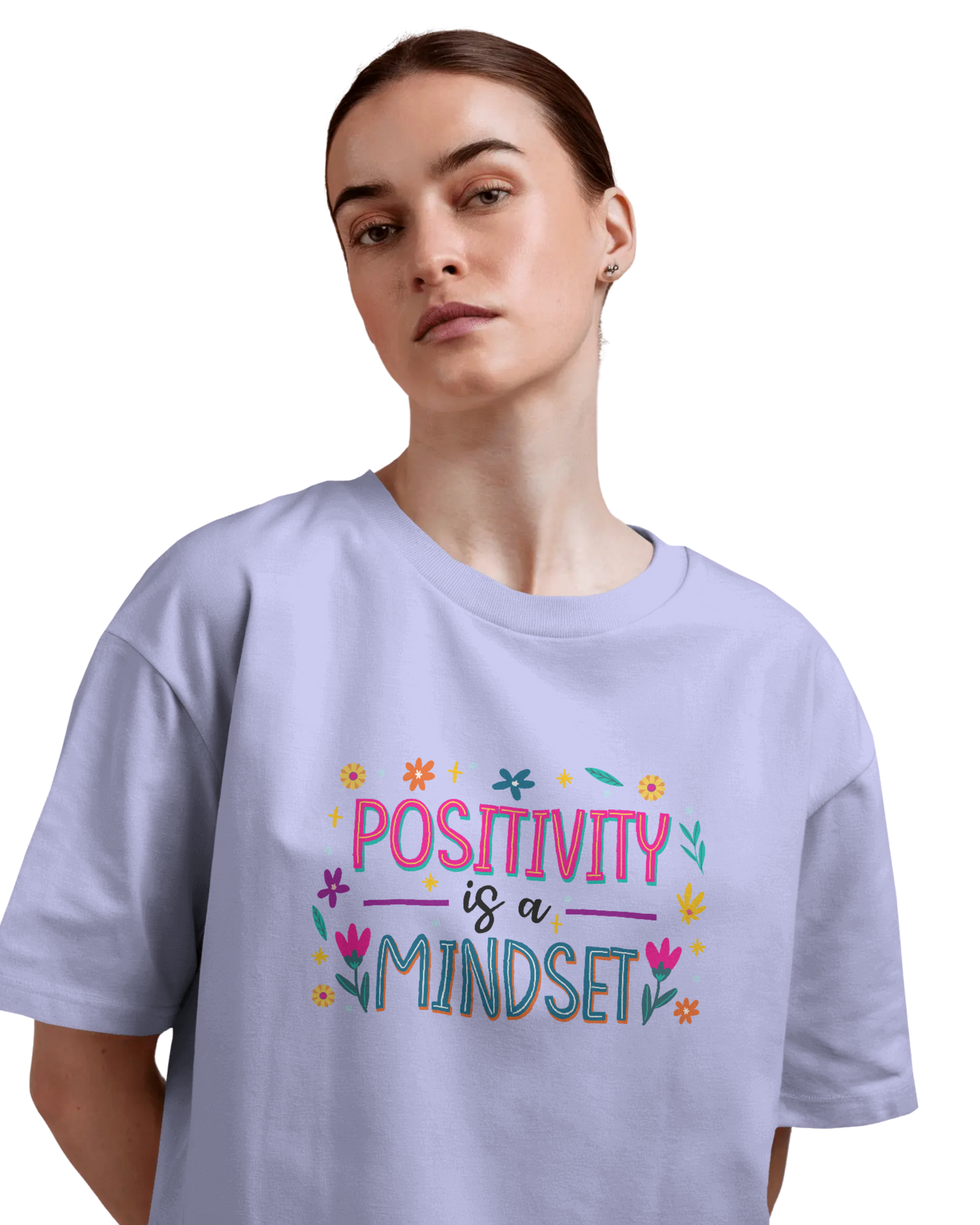 Women Oversize Tee | Printed | 100% Cotton T Shirt | Round Neck | Half Sleeves| Designed by NEOX | Vibrant Colors