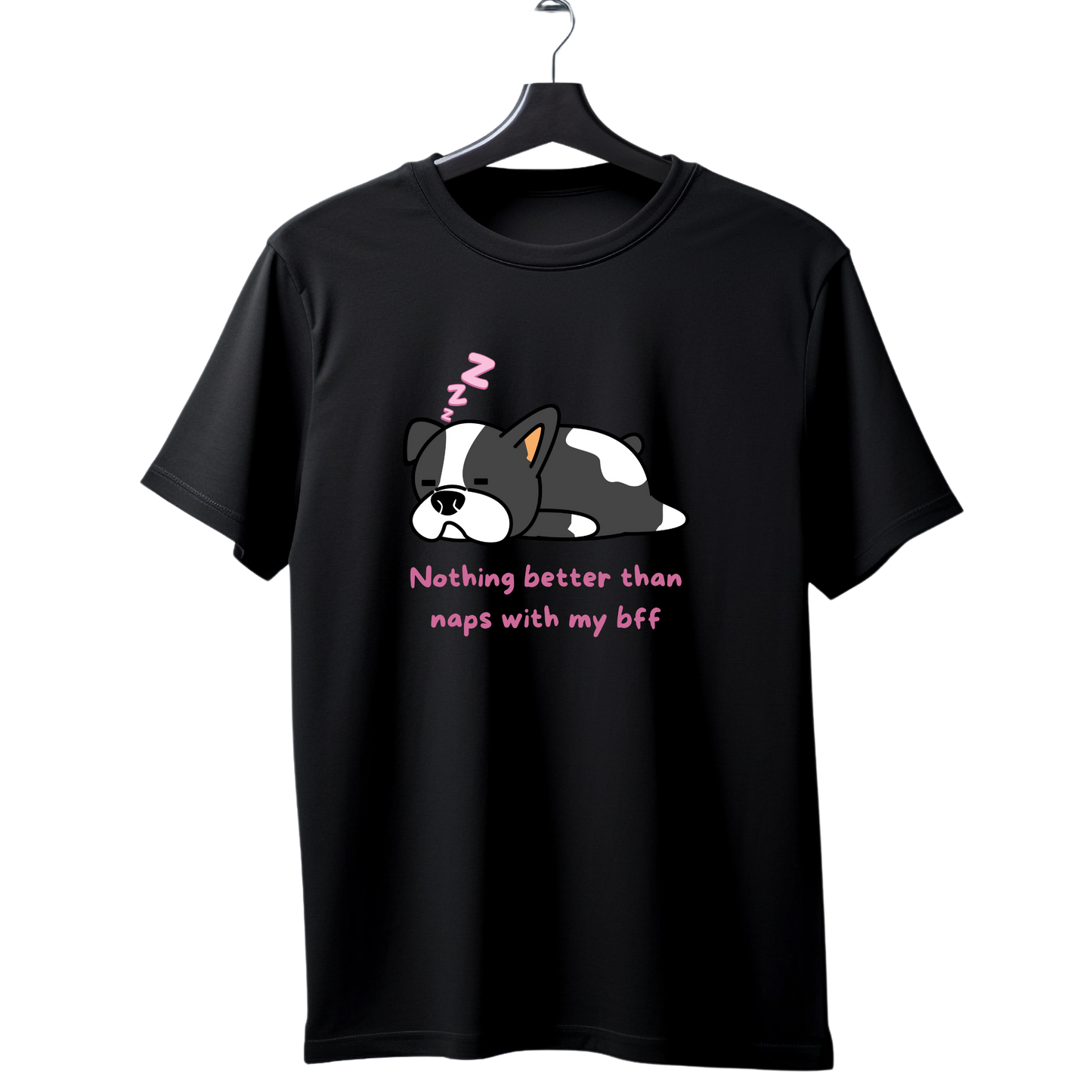 Unisex Printed Cotton T Shirt | Dog Lovers | Round Neck | Half Sleeves|100% Cotton Regular Fit T-Shirt | Women | Men