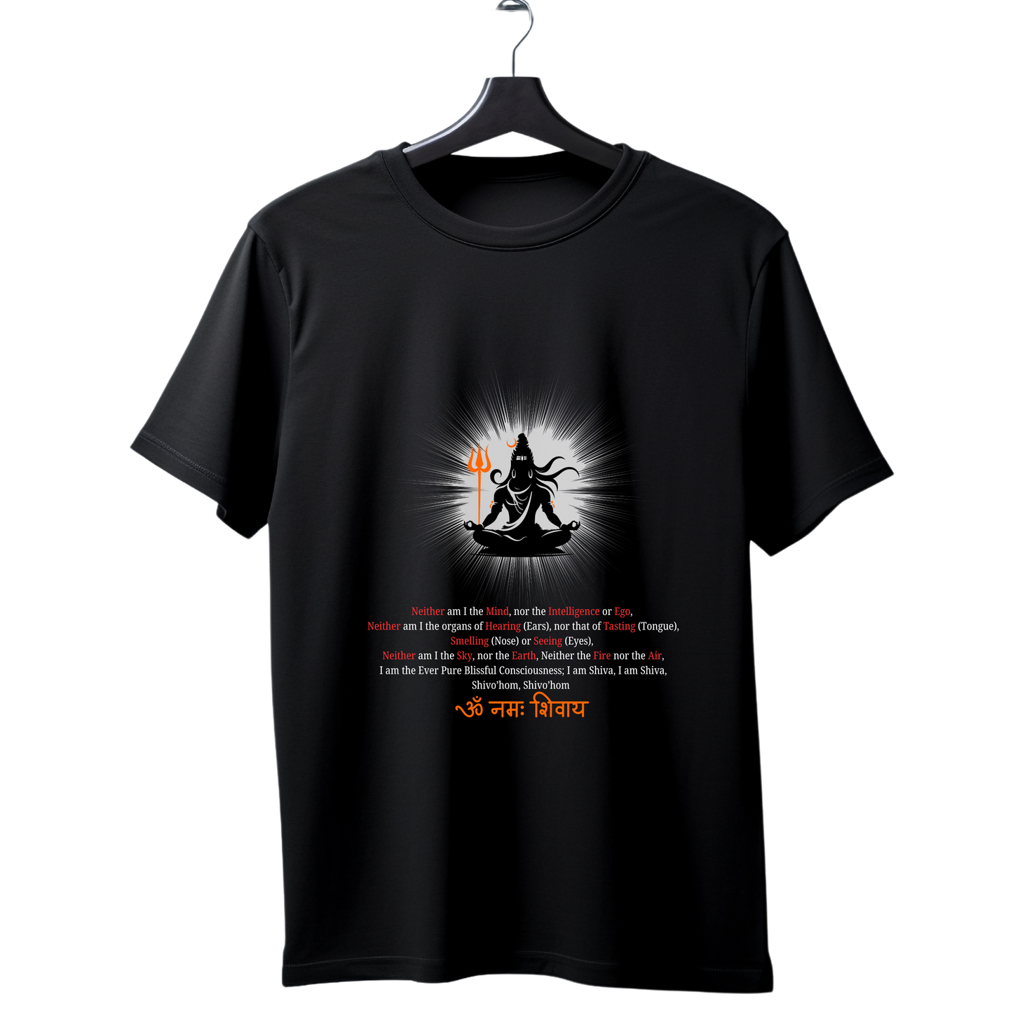 Unisex Printed Cotton T Shirt | Aastha | Trust | Belief | Round Neck | Half Sleeves|100% Cotton Regular Fit T-Shirt | Women | Men | Teen | Teen Vibes