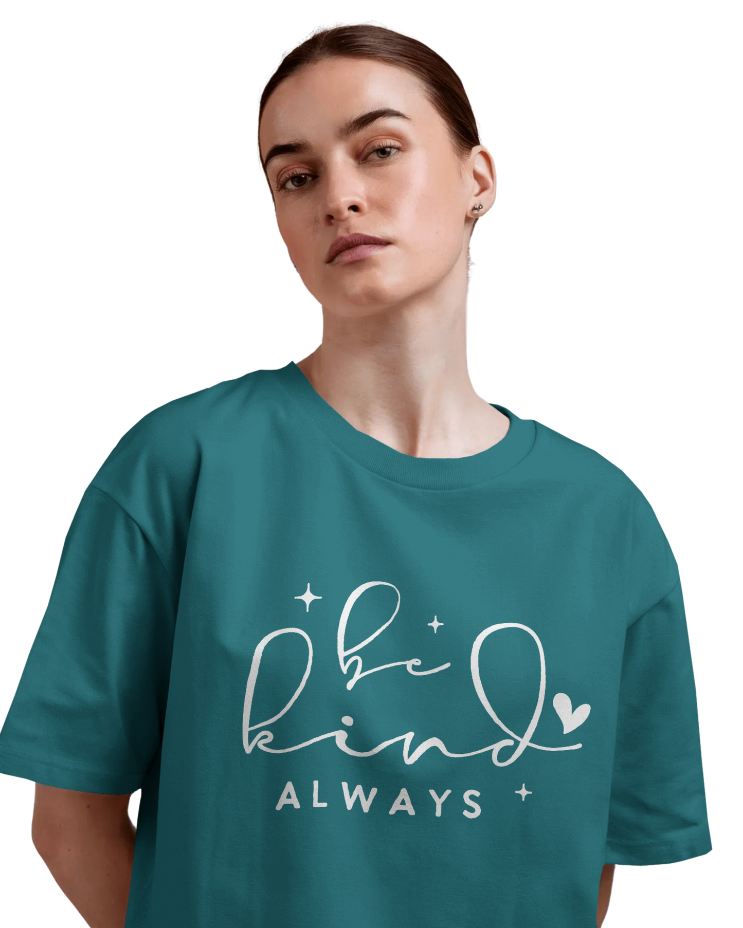 Women Oversize Tee | Printed | 100% Cotton T Shirt | Round Neck | Half Sleeves| Designed by NEOX | Vibrant Colors