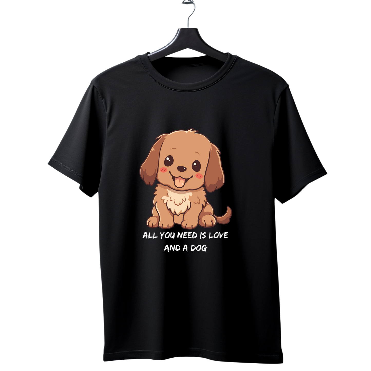 Unisex Printed Cotton T Shirt | Dog Lovers | Round Neck | Half Sleeves|100% Cotton Regular Fit T-Shirt | Women | Men |