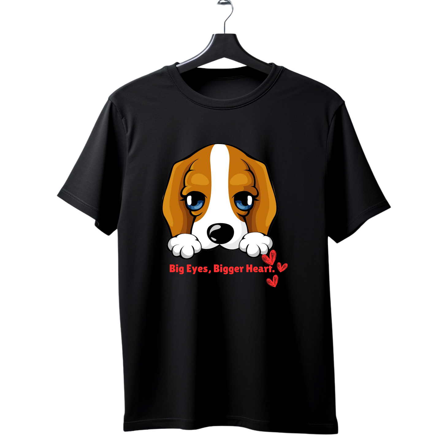 Unisex Printed Cotton T Shirt | Dog Lovers | Round Neck | Half Sleeves|100% Cotton Regular Fit T-Shirt | Women | Men |