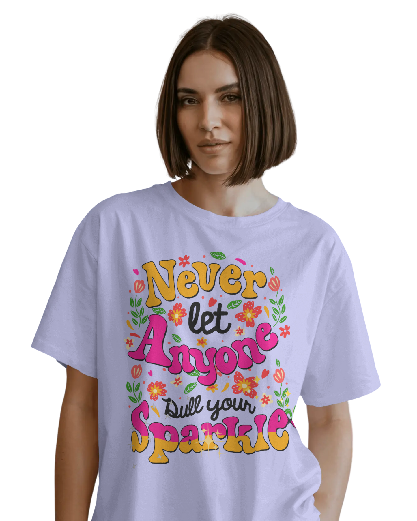 Women Oversize Tee | Printed | 100% Cotton T Shirt | Round Neck | Half Sleeves| Designed by NEOX | Vibrant Colors