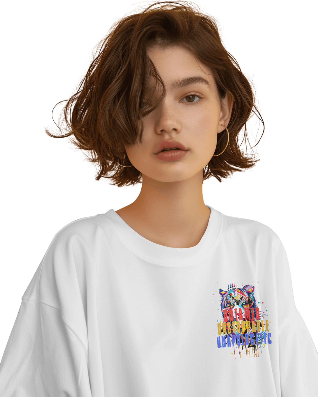 Oversize | Unisex Printed Cotton T Shirt | Round Neck | Half Sleeves|100% Cotton | Women | Men | Teen | Teen Vibes