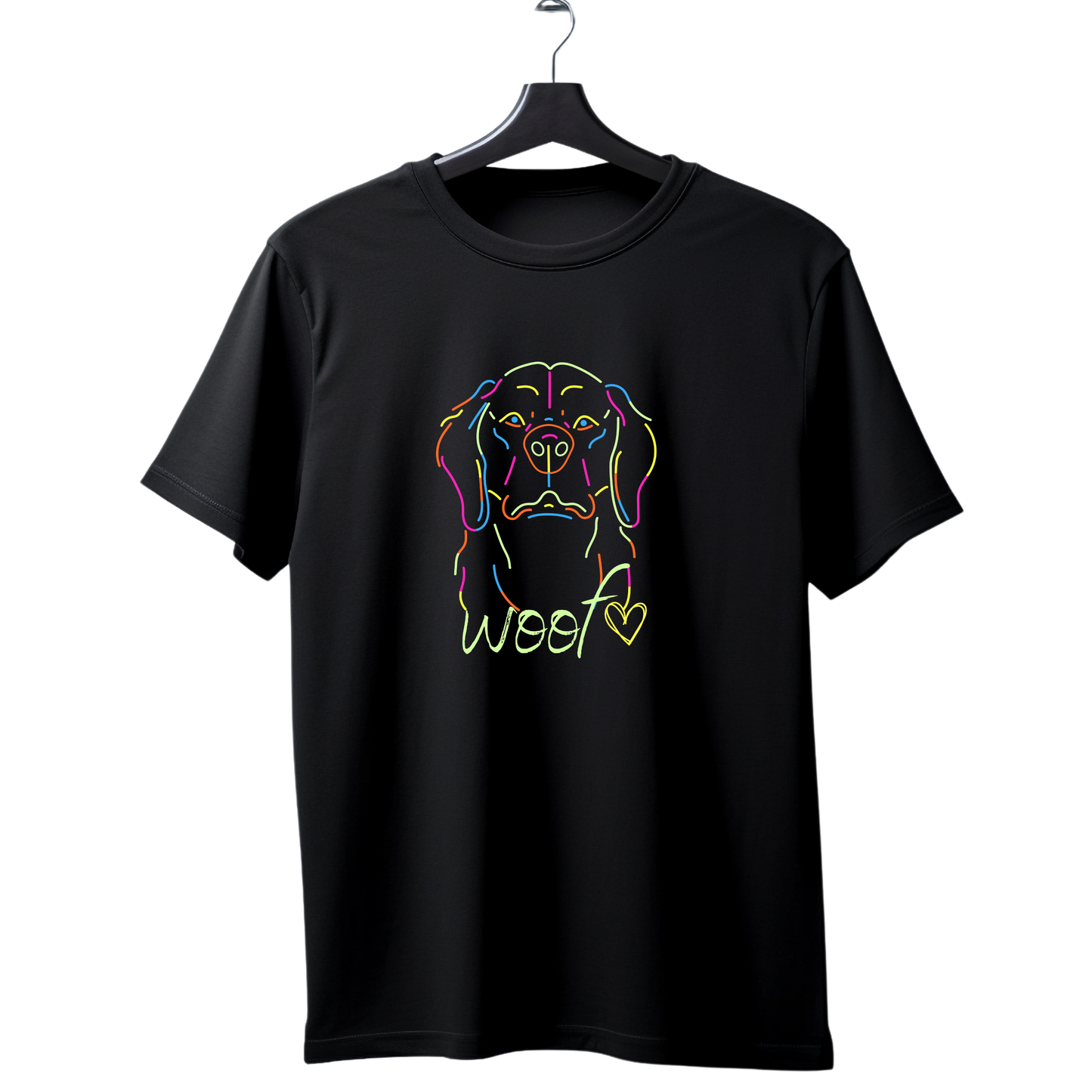 Unisex Printed Cotton T Shirt | Dog Lovers | Round Neck | Half Sleeves|100% Cotton Regular Fit T-Shirt | Women | Men |