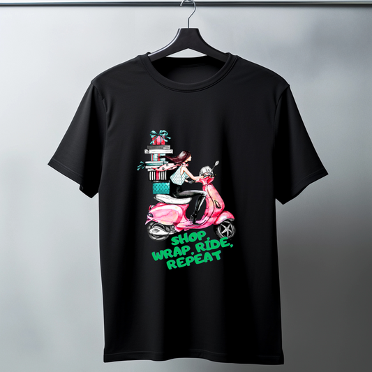 Women Printed Cotton T Shirt | Round Neck | Half Sleeves| 100% Cotton | Regular Fit T-Shirt | Teen | Teen Vibes