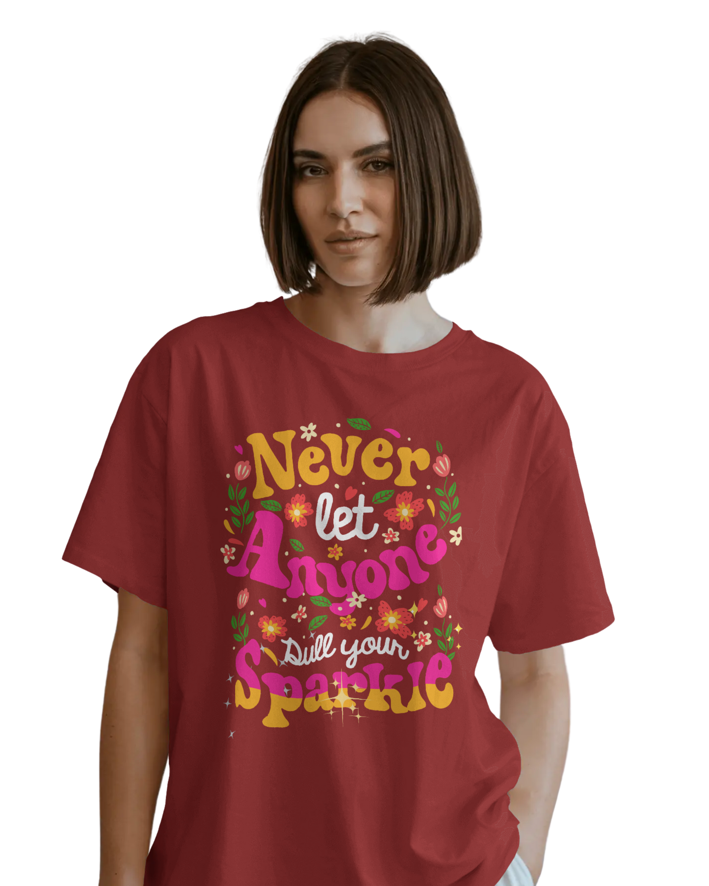 Oversize Tee Women | Printed | 100% Cotton T Shirt | Round Neck | Half Sleeves| Designed by NEOX | Vibrant Colors