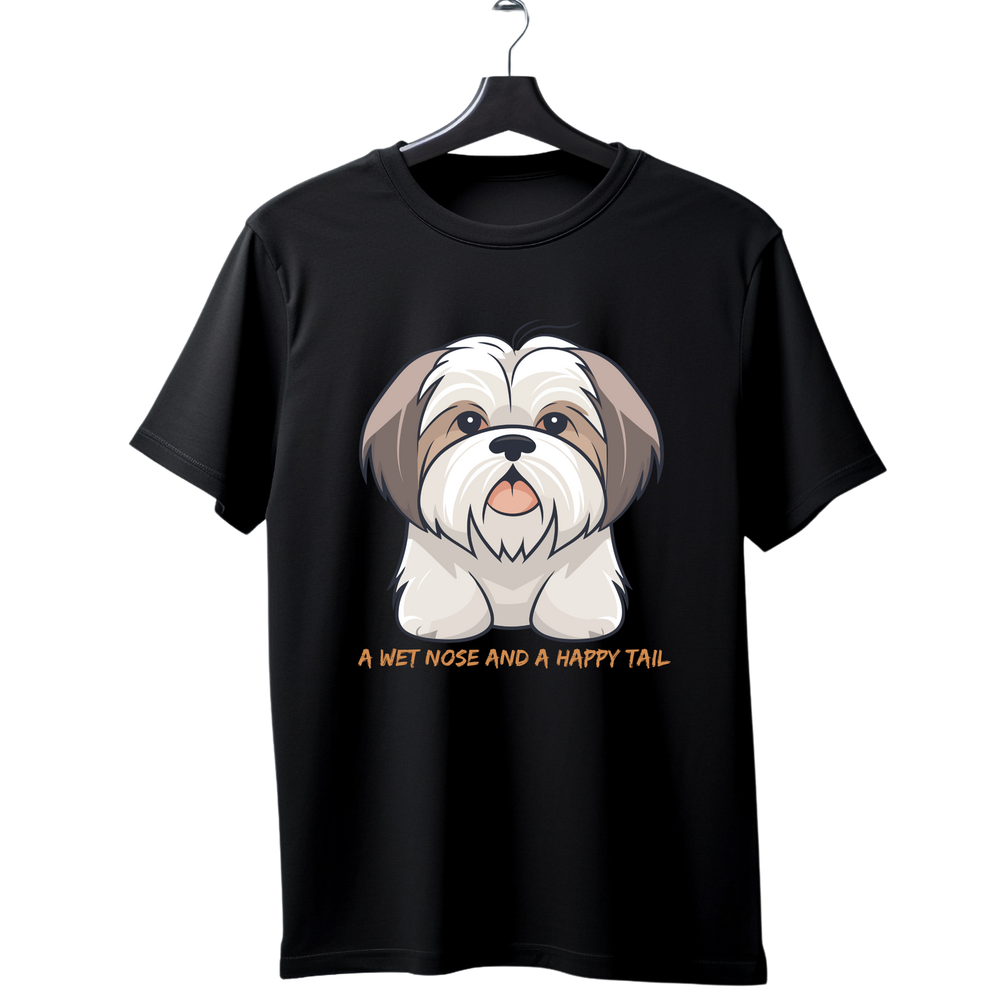 Unisex Printed Cotton T Shirt | Dog Lovers | Round Neck | Half Sleeves|100% Cotton Regular Fit T-Shirt | Women | Men |