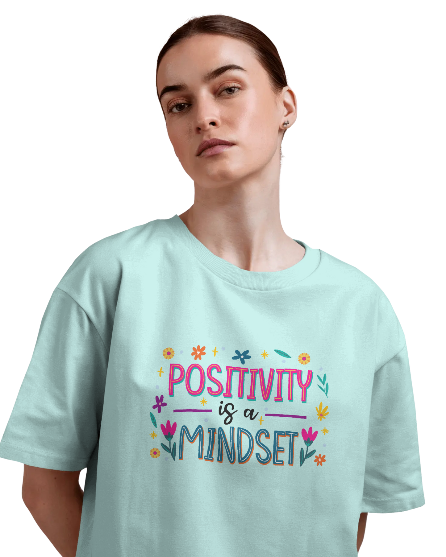 Women Oversize Tee | Printed | 100% Cotton T Shirt | Round Neck | Half Sleeves| Designed by NEOX | Vibrant Colors