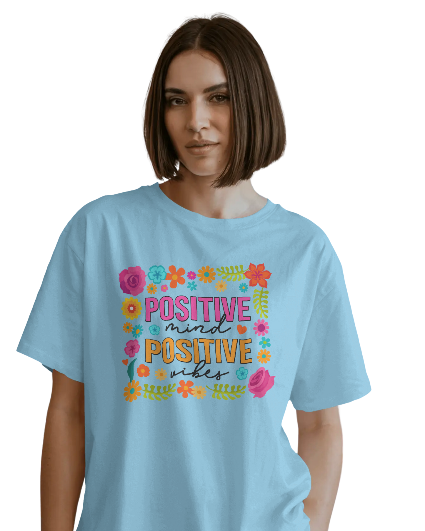 Women Oversize Tee | Printed | 100% Cotton T Shirt | Round Neck | Half Sleeves| Designed by NEOX | Vibrant Colors
