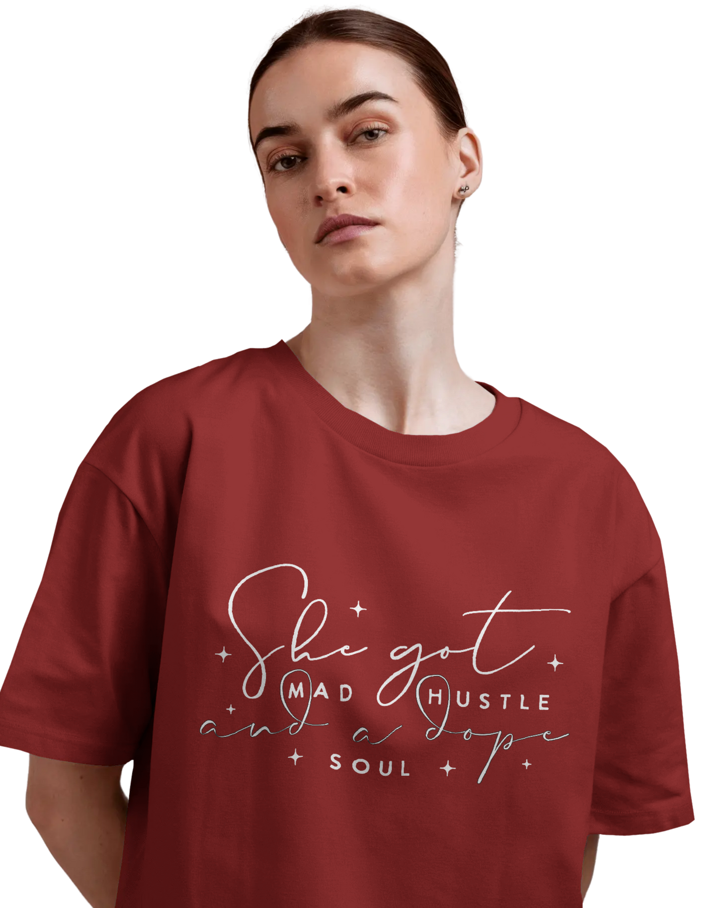 Women Oversize Tee | Printed | 100% Cotton T Shirt | Round Neck | Half Sleeves| Designed by NEOX | Vibrant Colors