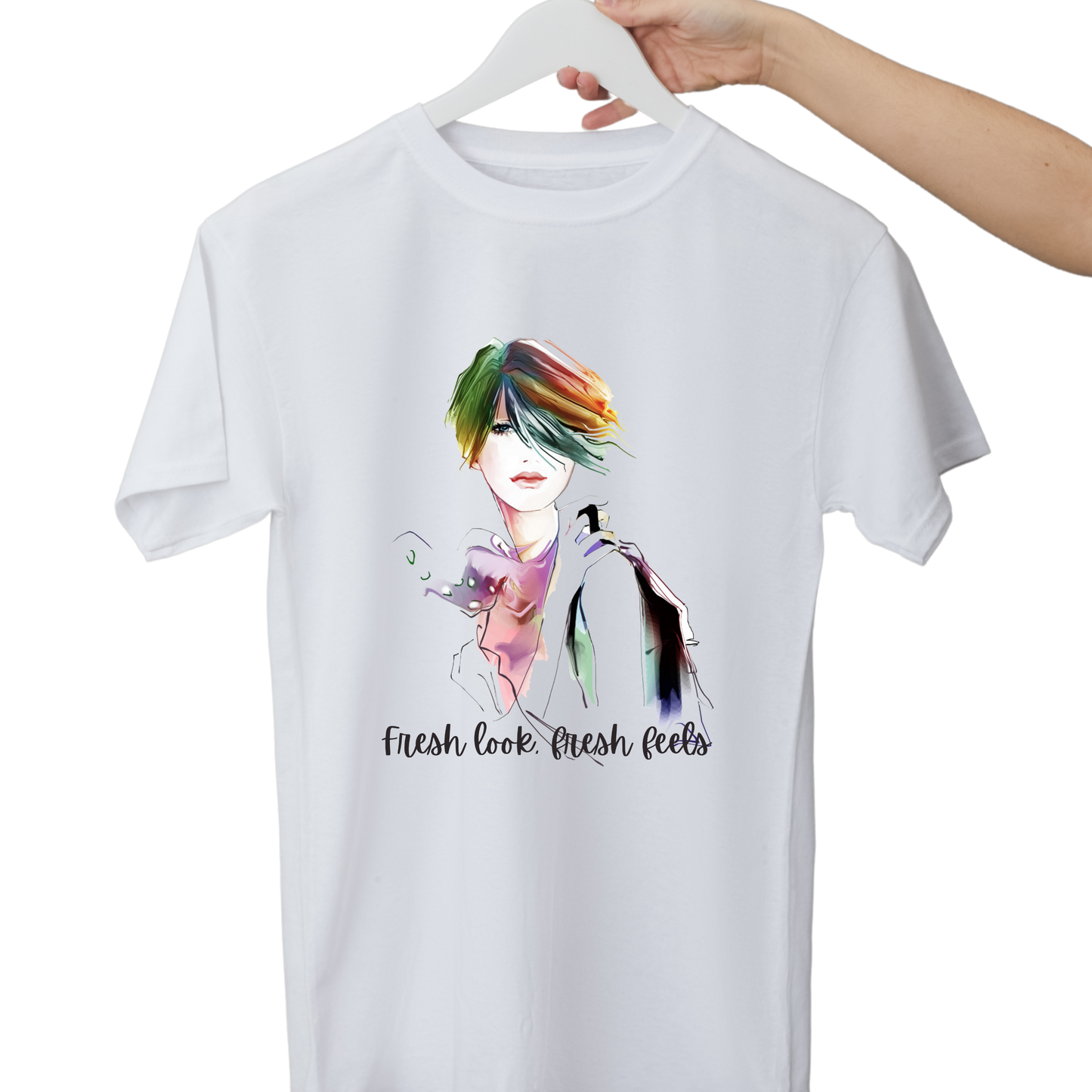 Women Printed Cotton T Shirt | Round Neck | Half Sleeves| 100% Cotton | Regular Fit T-Shirt | Teen | Teen Vibes