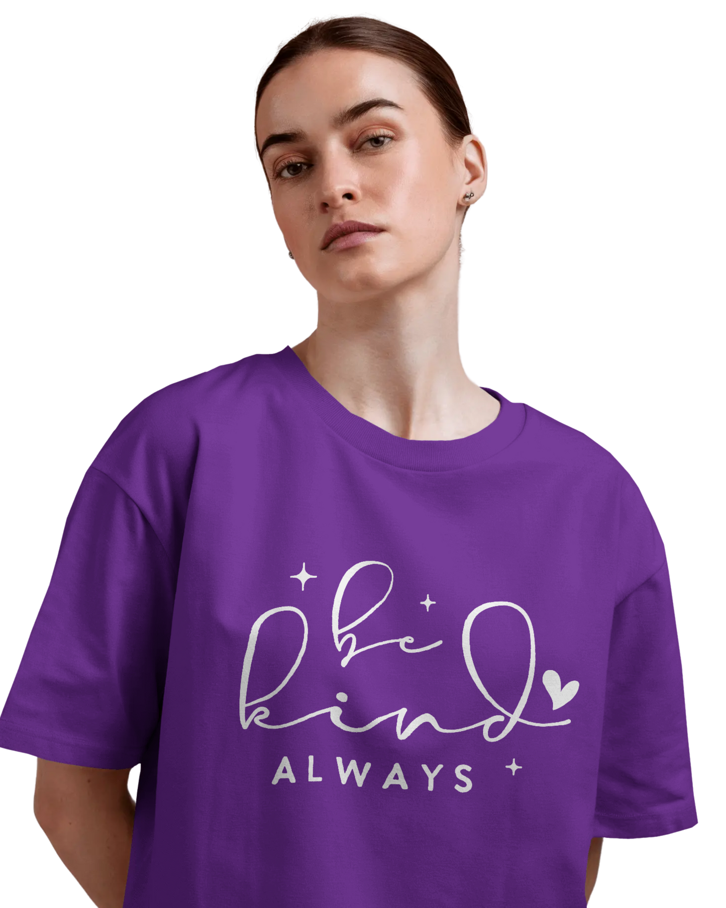 Women Oversize Tee | Printed | 100% Cotton T Shirt | Round Neck | Half Sleeves| Designed by NEOX | Vibrant Colors