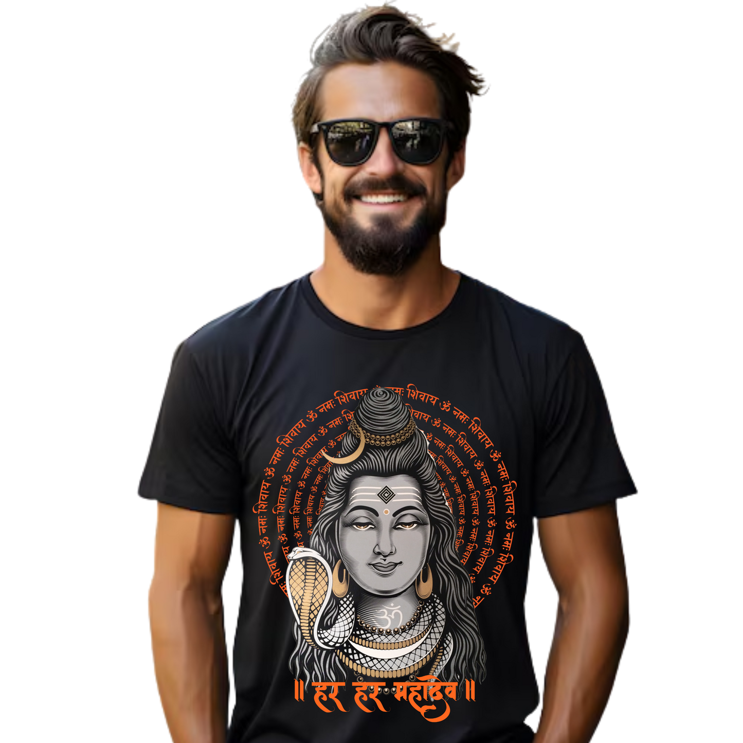Unisex Printed Cotton T Shirt | Aastha | Round Neck | Half Sleeves|100% Cotton Regular Fit T-Shirt | Women | Men |