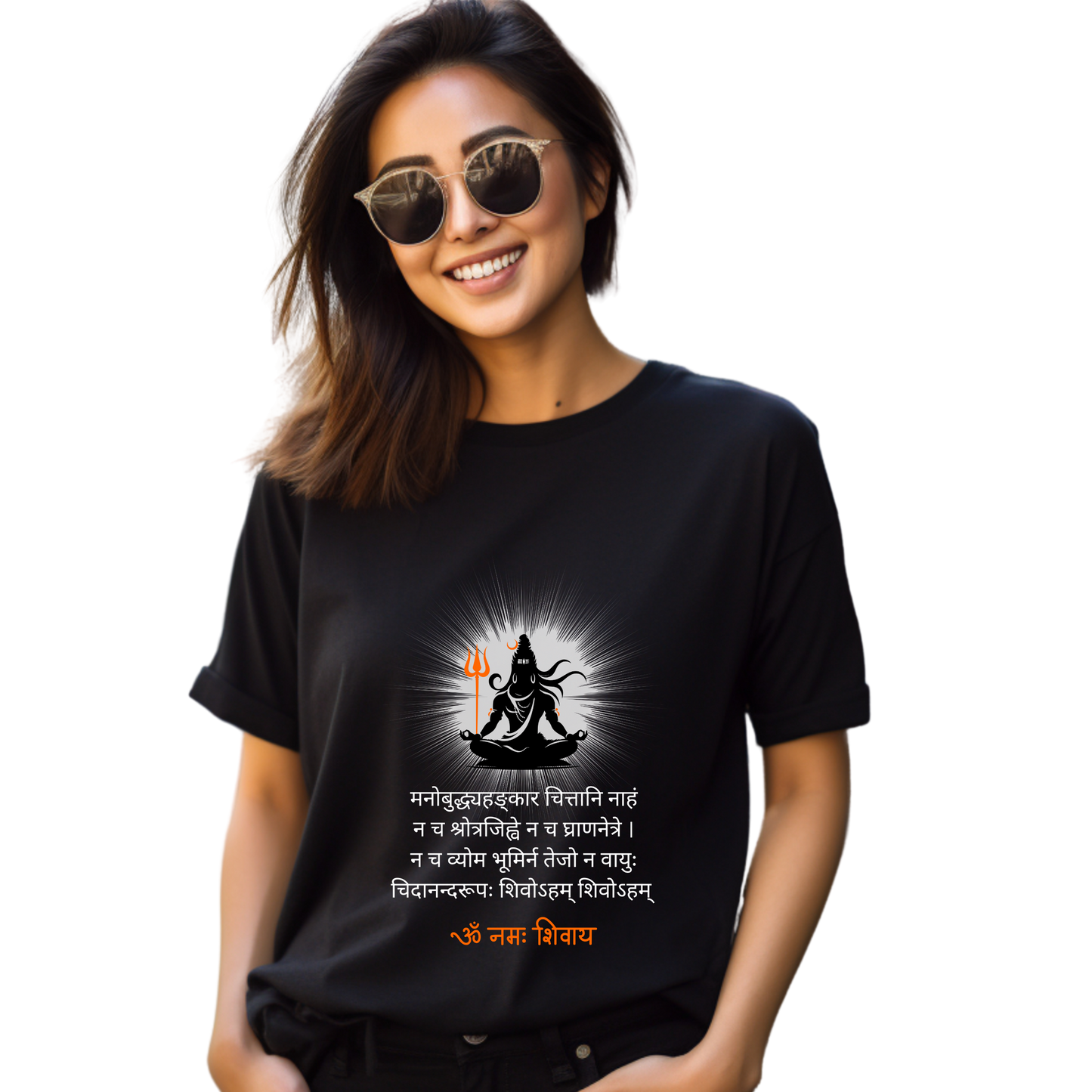 Unisex Printed Cotton T Shirt | Aastha | Trust | Belief | Round Neck | Half Sleeves|100% Cotton Regular Fit T-Shirt | Women | Men | Teen | Teen Vibes