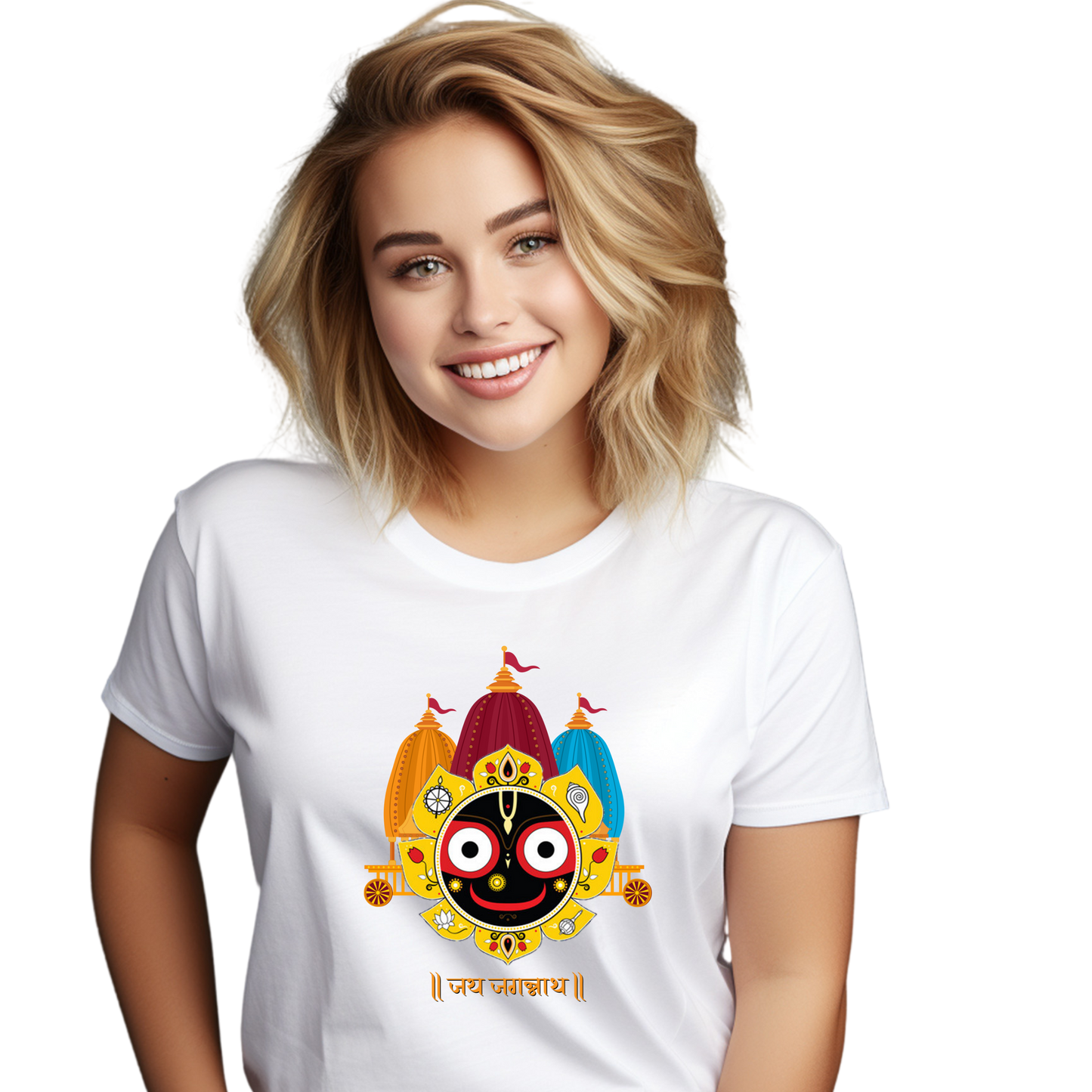 Unisex Printed Cotton T Shirt | Aastha | Round Neck | Half Sleeves|100% Cotton Regular Fit T-Shirt | Women | Men |
