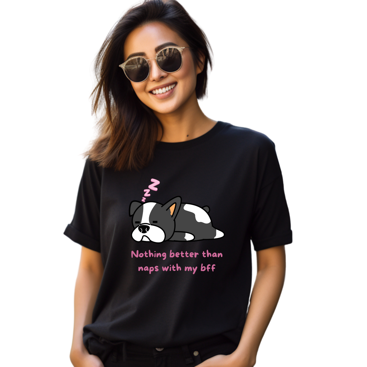 Unisex Printed Cotton T Shirt | Dog Lovers | Round Neck | Half Sleeves|100% Cotton Regular Fit T-Shirt | Women | Men