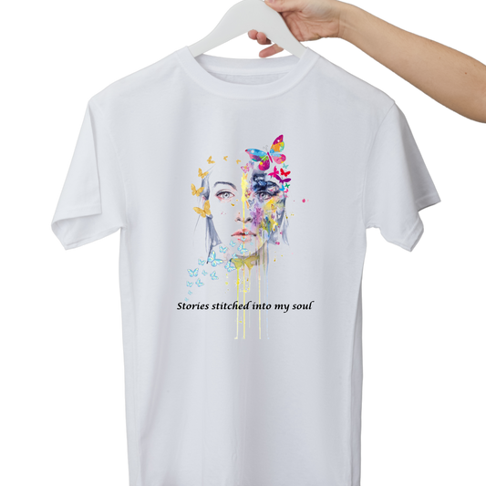 Women Printed Cotton T Shirt | Round Neck | Half Sleeves| 100% Cotton | Regular Fit T-Shirt | Teen | Teen Vibes
