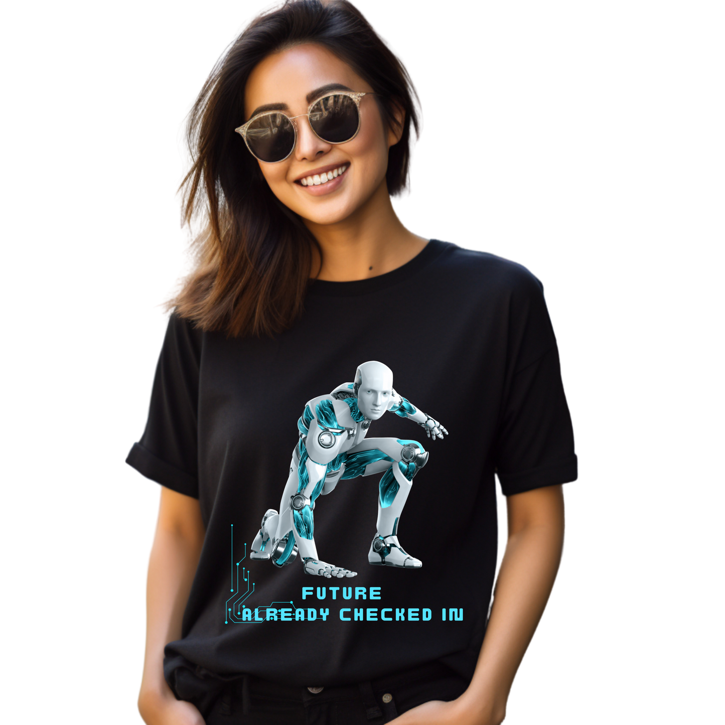 Men’s Printed Cotton T Shirt | Futuristic |Round Neck | Half Sleeves|100% Cotton | Regular Fit T-Shirt | Teens | Teen Vibes