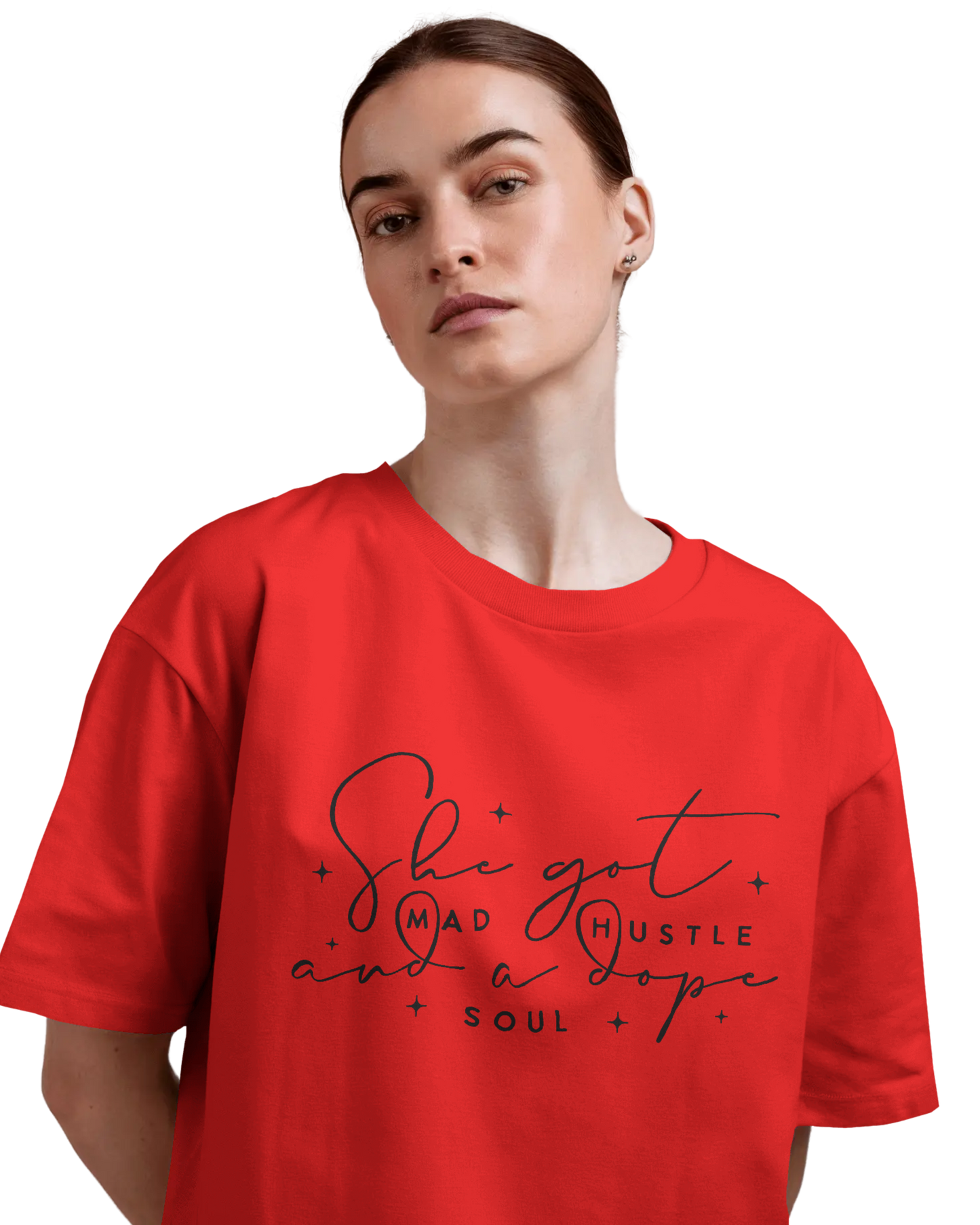 Women Oversize Tee | Printed | 100% Cotton T Shirt | Round Neck | Half Sleeves| Designed by NEOX | Vibrant Colors