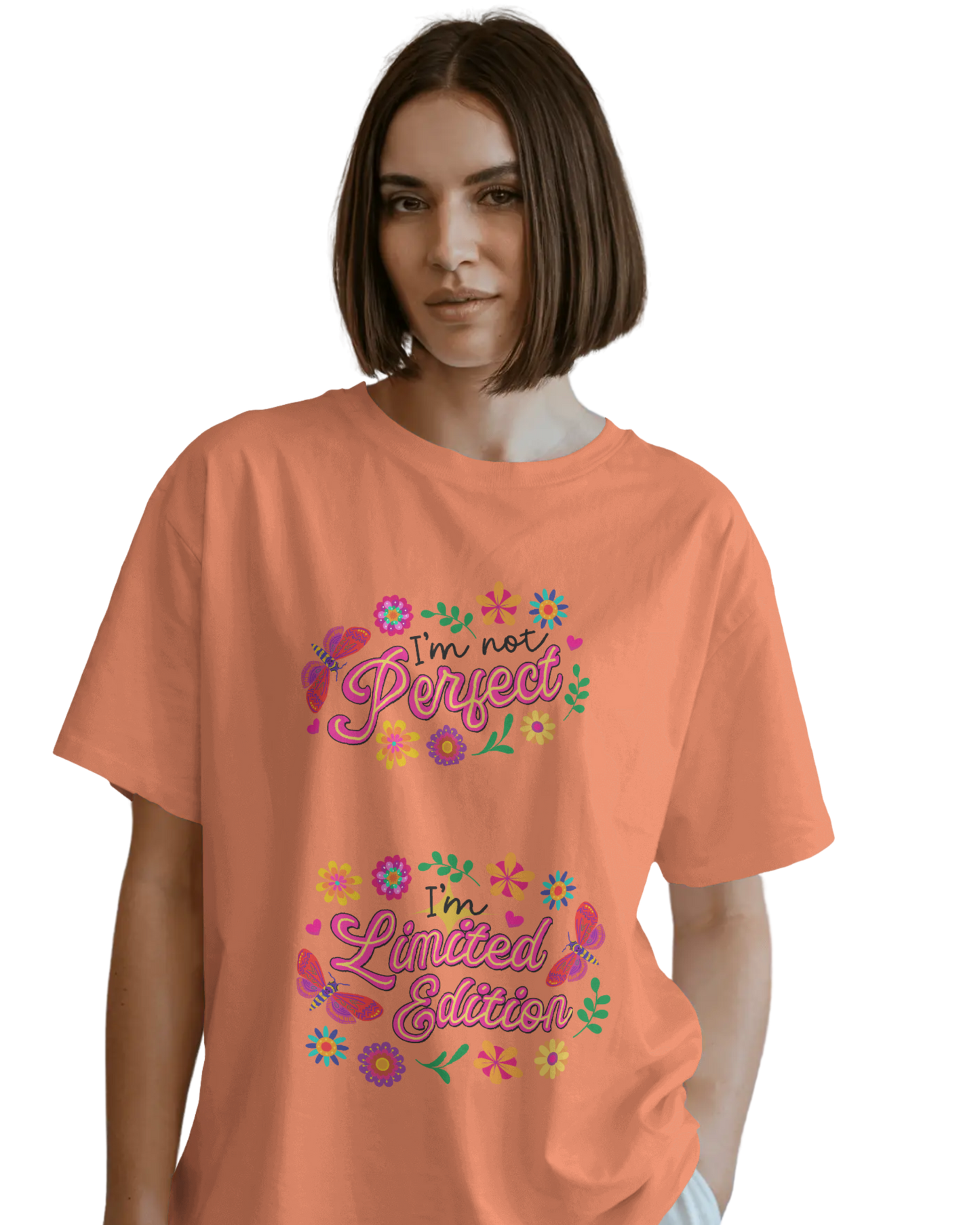 Women Oversize Tee | Printed | 100% Cotton T Shirt | Round Neck | Half Sleeves| Designed by NEOX | Vibrant Colours