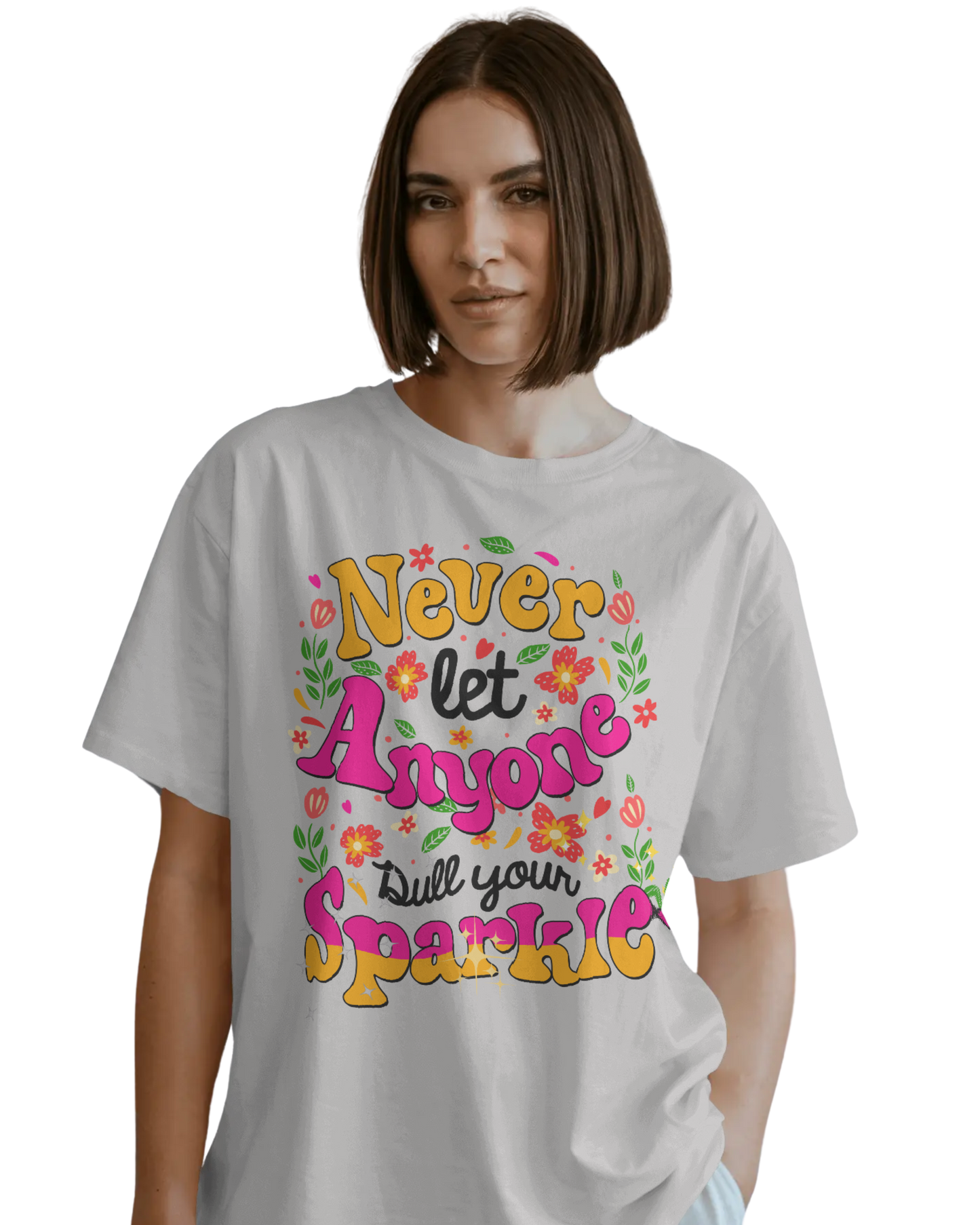 Women Oversize Tee | Printed | 100% Cotton T Shirt | Round Neck | Half Sleeves| Designed by NEOX | Vibrant Colors