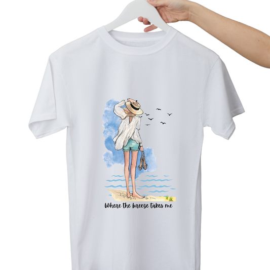 Women Printed Cotton T Shirt | Round Neck | Half Sleeves| 100% Cotton | Regular Fit T-Shirt | Teen | Teen Vibes