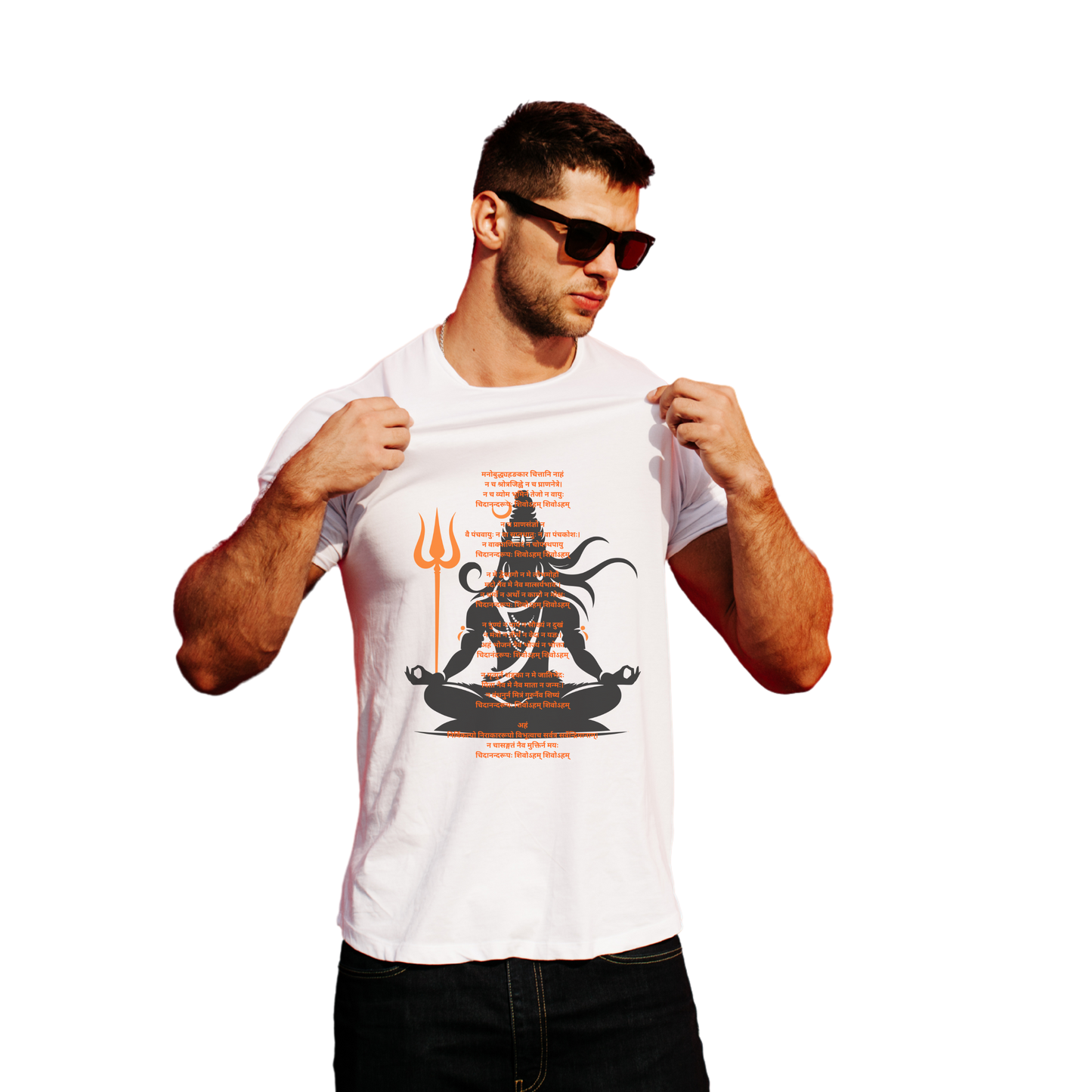 Unisex Printed Cotton T Shirt | Aastha | Round Neck | Half Sleeves|100% Cotton Regular Fit T-Shirt | Women | Men |