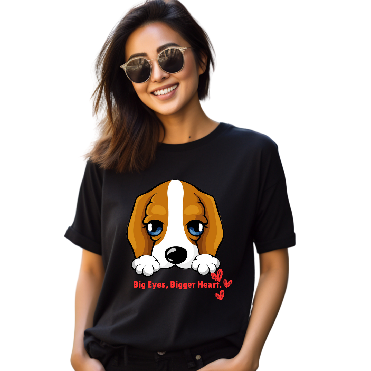Unisex Printed Cotton T Shirt | Dog Lovers | Round Neck | Half Sleeves|100% Cotton Regular Fit T-Shirt | Women | Men |