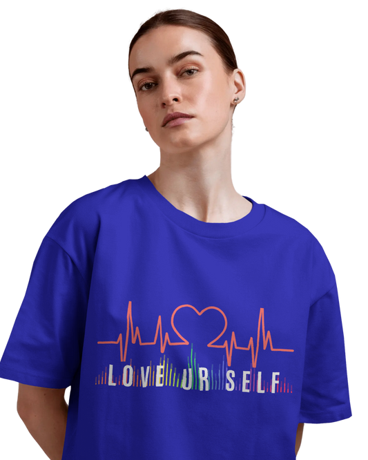 Women Oversize Tee | Printed | 100% Cotton T Shirt | Round Neck | Half Sleeves| Designed by NEOX | Vibrant Colors