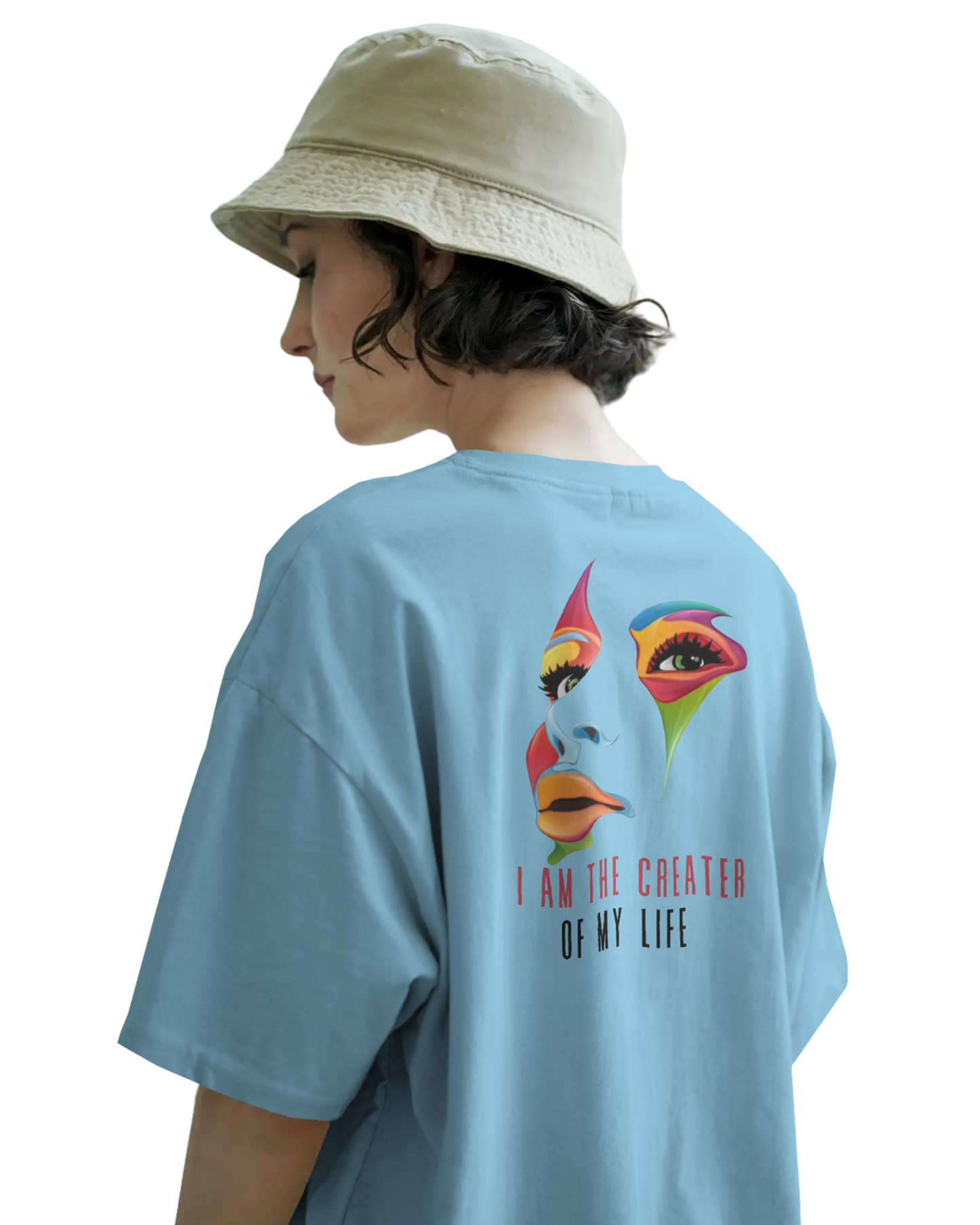 Women Oversize Tee | Printed | 100% Cotton T Shirt | Round Neck | Half Sleeves| Designed by NEOX | Vibrant Colors