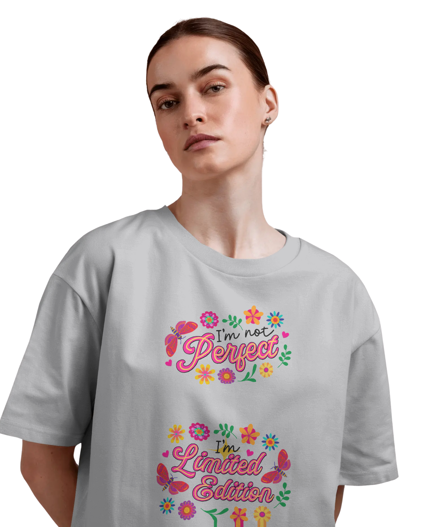Women Oversize Tee | Printed | 100% Cotton T Shirt | Round Neck | Half Sleeves| Designed by NEOX | Vibrant Colours