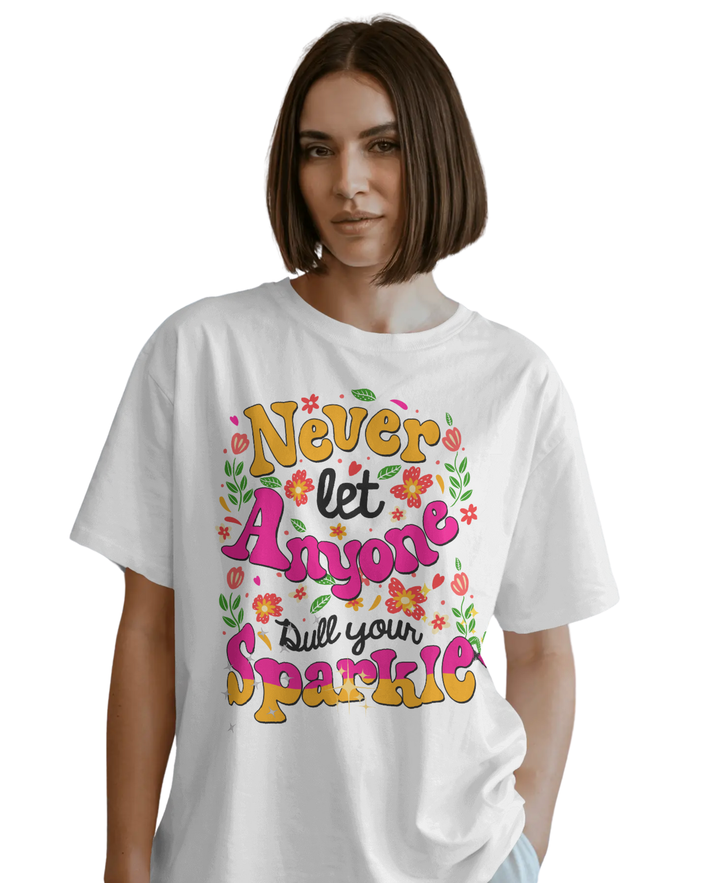 Women Oversize Tee | Printed | 100% Cotton T Shirt | Round Neck | Half Sleeves| Designed by NEOX | Vibrant Colors