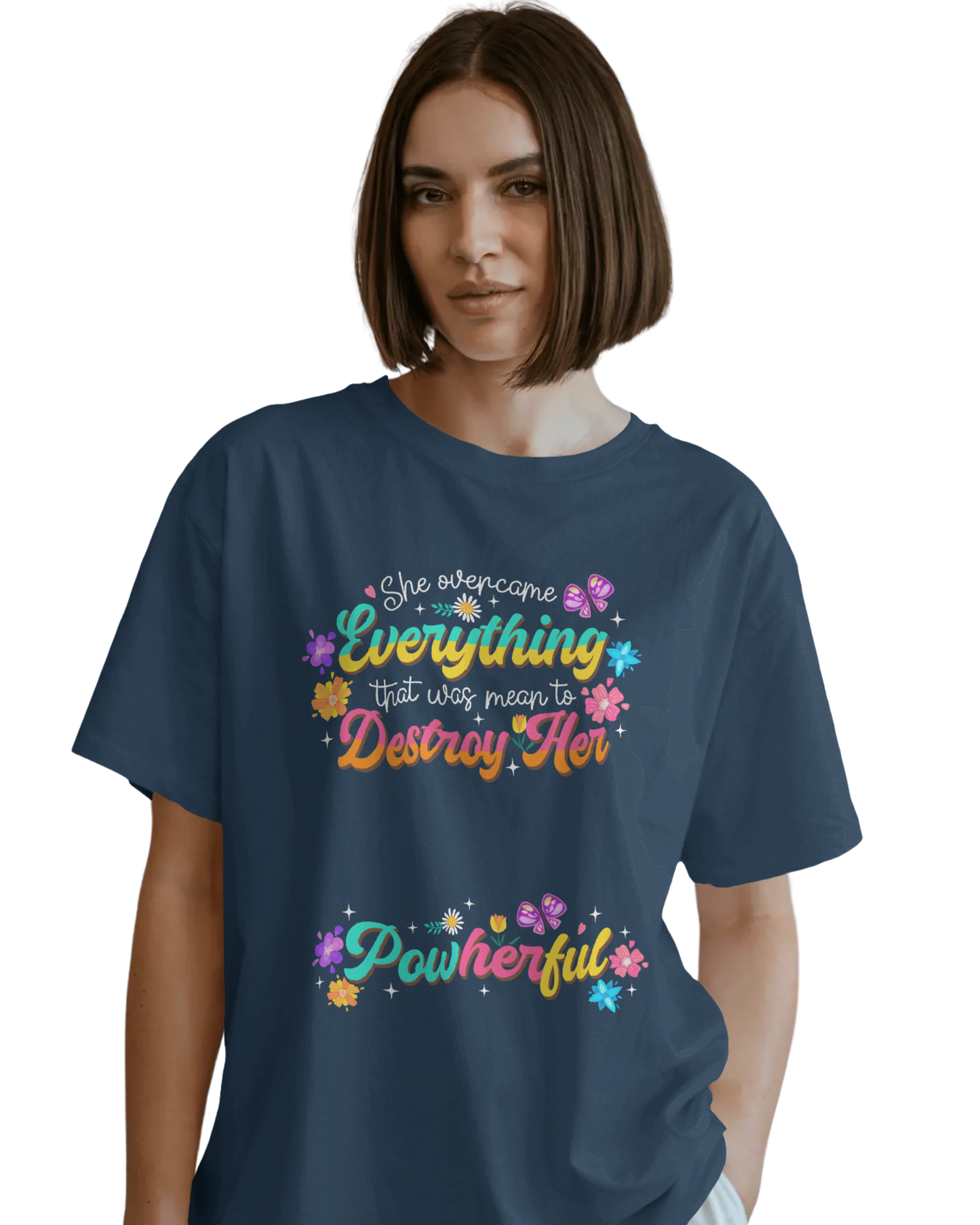 Women Oversize Tee | Printed | 100% Cotton T Shirt | Round Neck | Half Sleeves| Designed by NEOX | Vibrant Colors