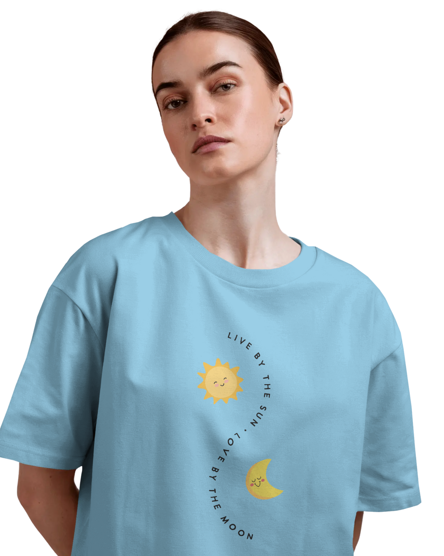 Women Oversize Tee | Printed | 100% Cotton T Shirt | Round Neck | Half Sleeves| Designed by NEOX | Vibrant Colors