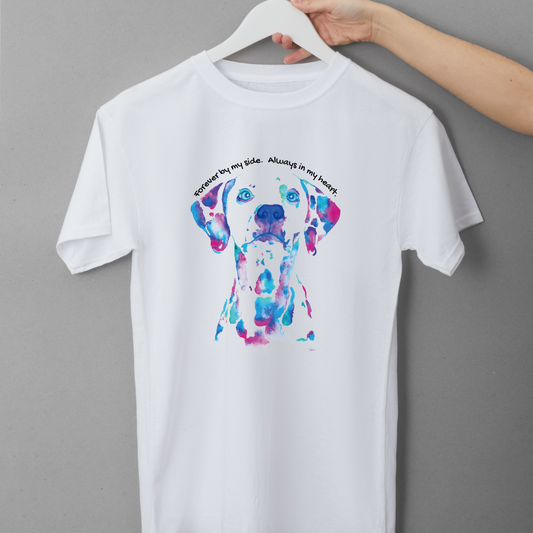 Unisex Printed Cotton T Shirt | Dog Lovers | Round Neck | Half Sleeves|100% Cotton Regular Fit T-Shirt | Women | Men |