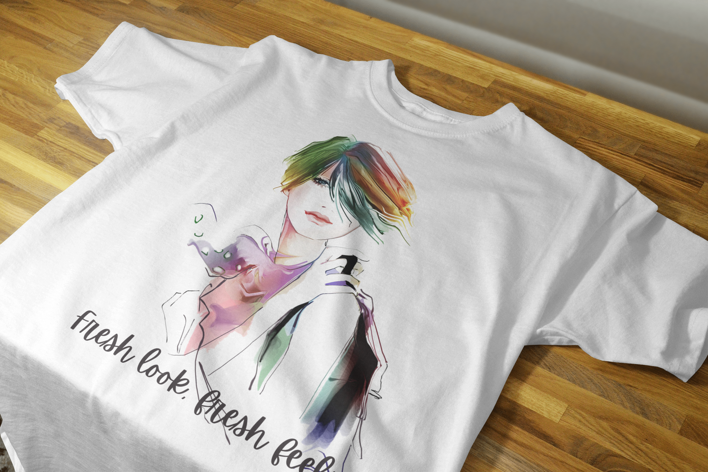 Women Printed Cotton T Shirt | Round Neck | Half Sleeves| 100% Cotton | Regular Fit T-Shirt | Teen | Teen Vibes
