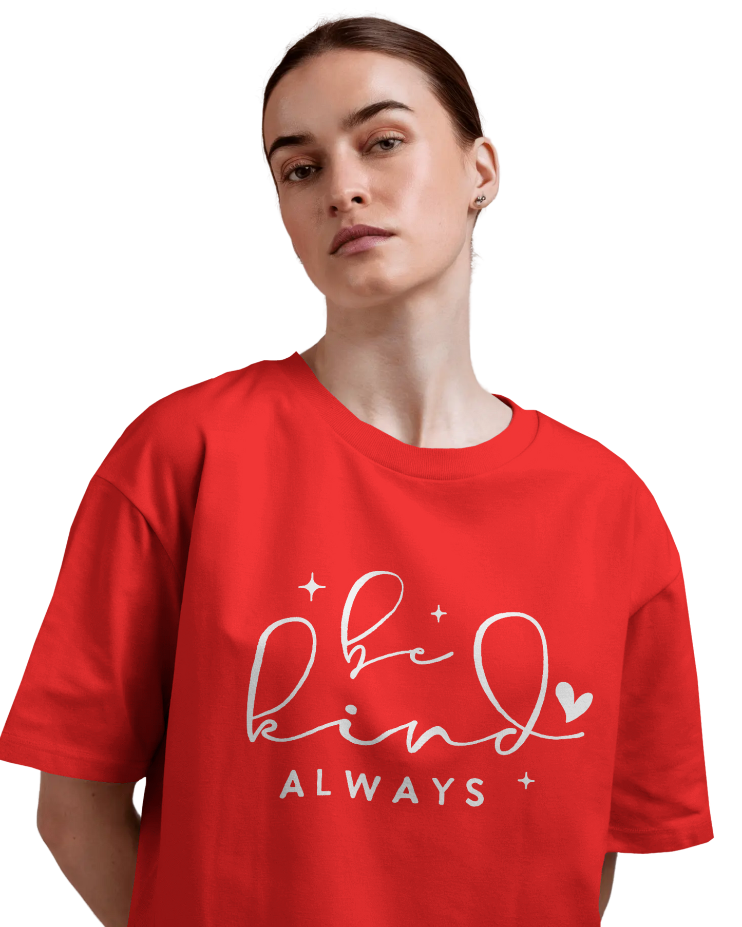 Women Oversize Tee | Printed | 100% Cotton T Shirt | Round Neck | Half Sleeves| Designed by NEOX | Vibrant Colors