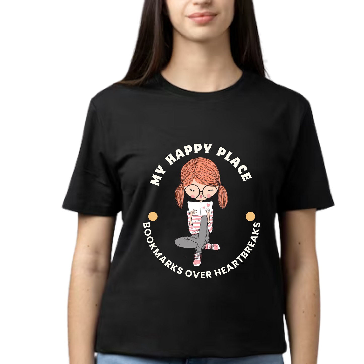 Women Printed Cotton T Shirt | Round Neck | Half Sleeves| 100% Cotton Regular Fit T-Shirt | Teen | Teen Vibes