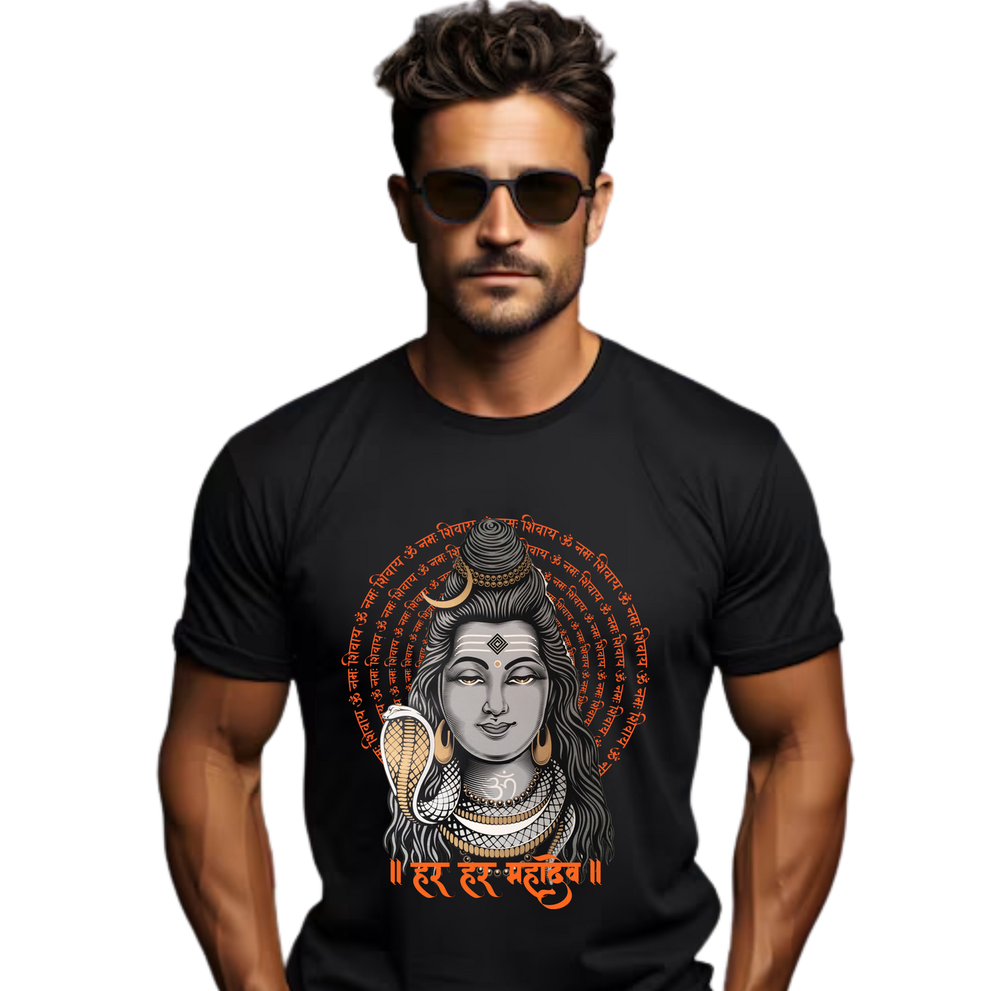 Unisex Printed Cotton T Shirt | Aastha | Round Neck | Half Sleeves|100% Cotton Regular Fit T-Shirt | Women | Men |
