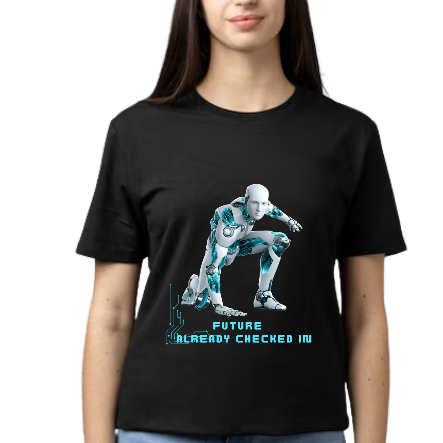 Men’s Printed Cotton T Shirt | Futuristic |Round Neck | Half Sleeves|100% Cotton | Regular Fit T-Shirt | Teens | Teen Vibes