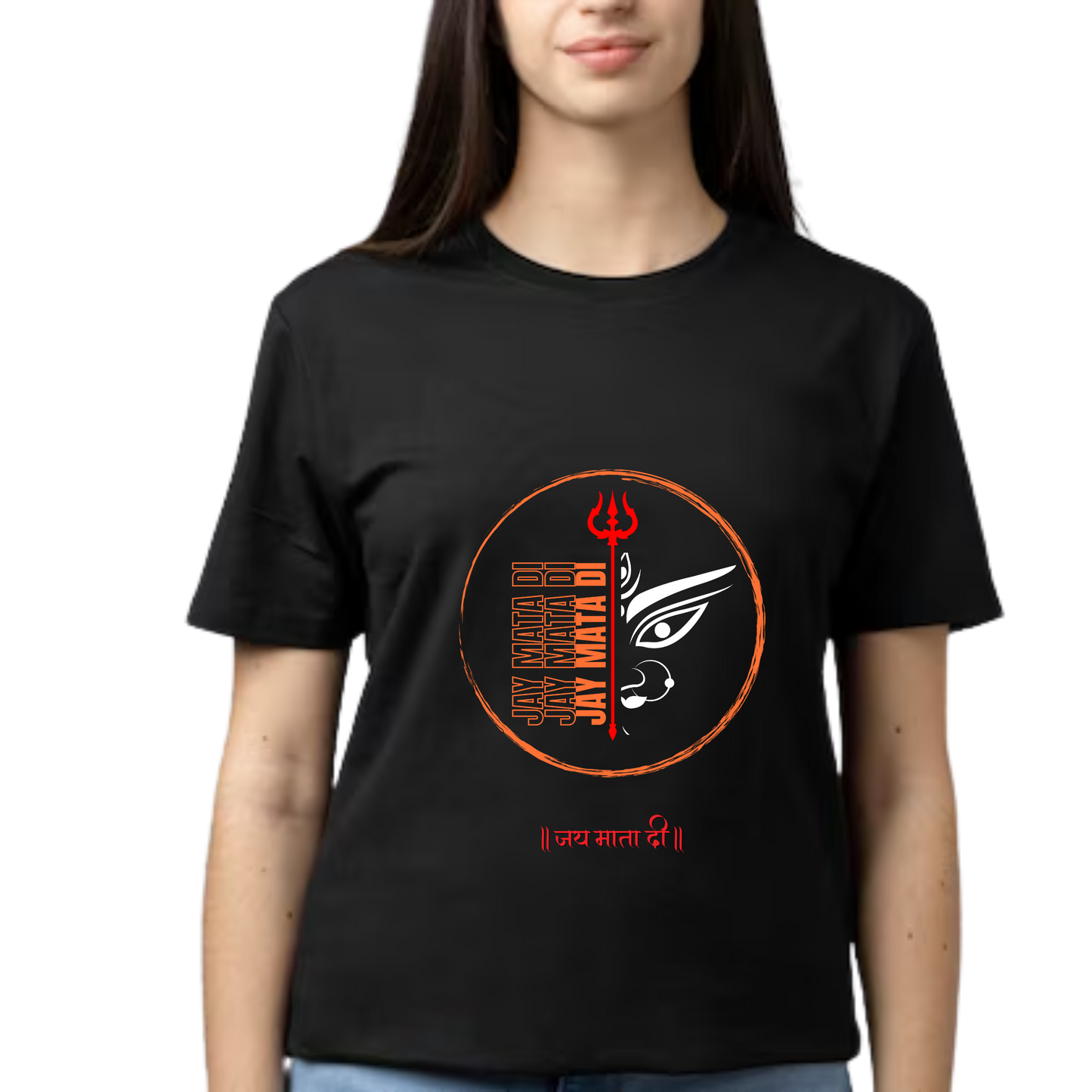 Unisex Printed Cotton T Shirt | Aastha | Trust | Belief | Round Neck | Half Sleeves|100% Cotton Regular Fit T-Shirt | Women | Men | Teen | Teen Vibes
