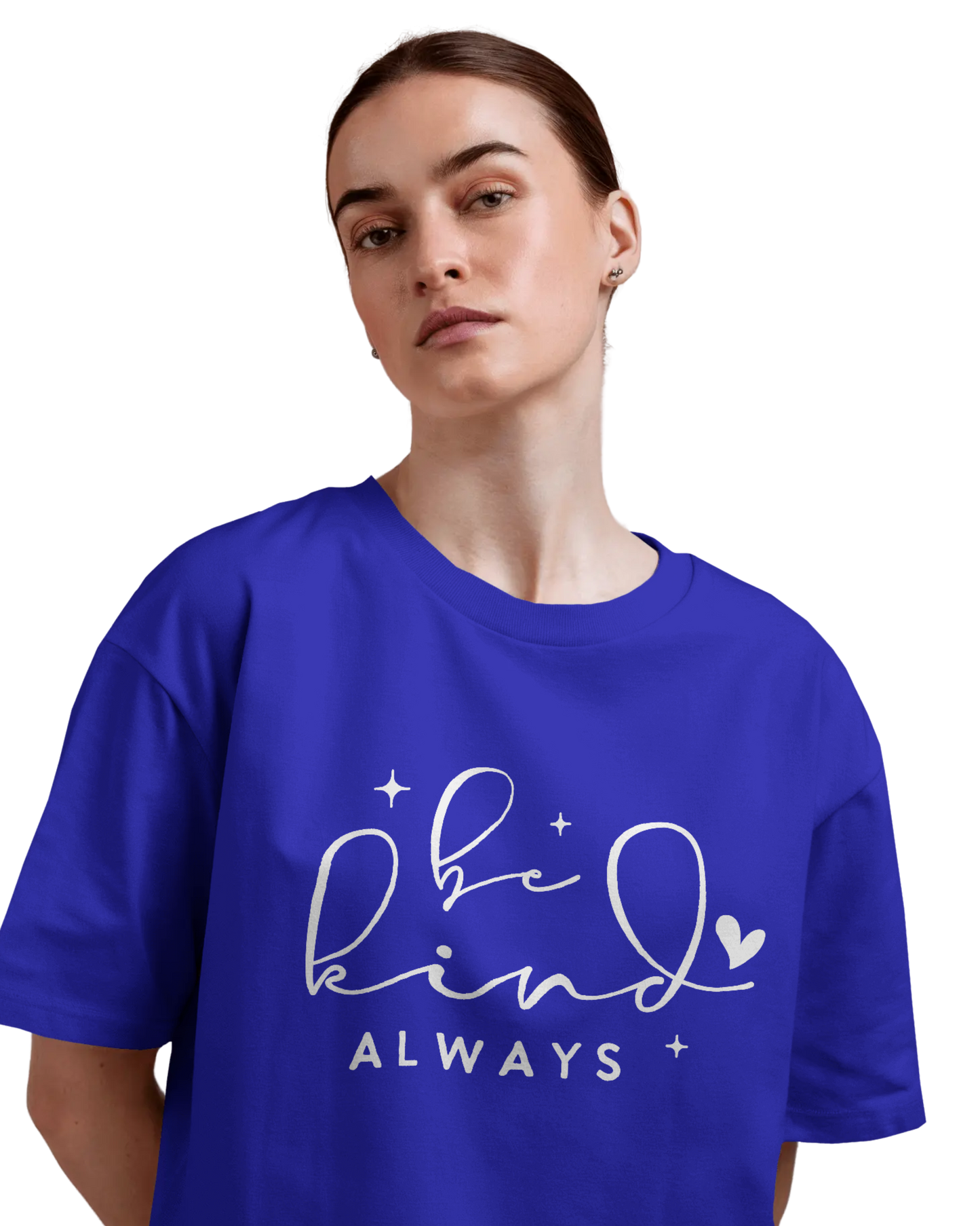 Women Oversize Tee | Printed | 100% Cotton T Shirt | Round Neck | Half Sleeves| Designed by NEOX | Vibrant Colors