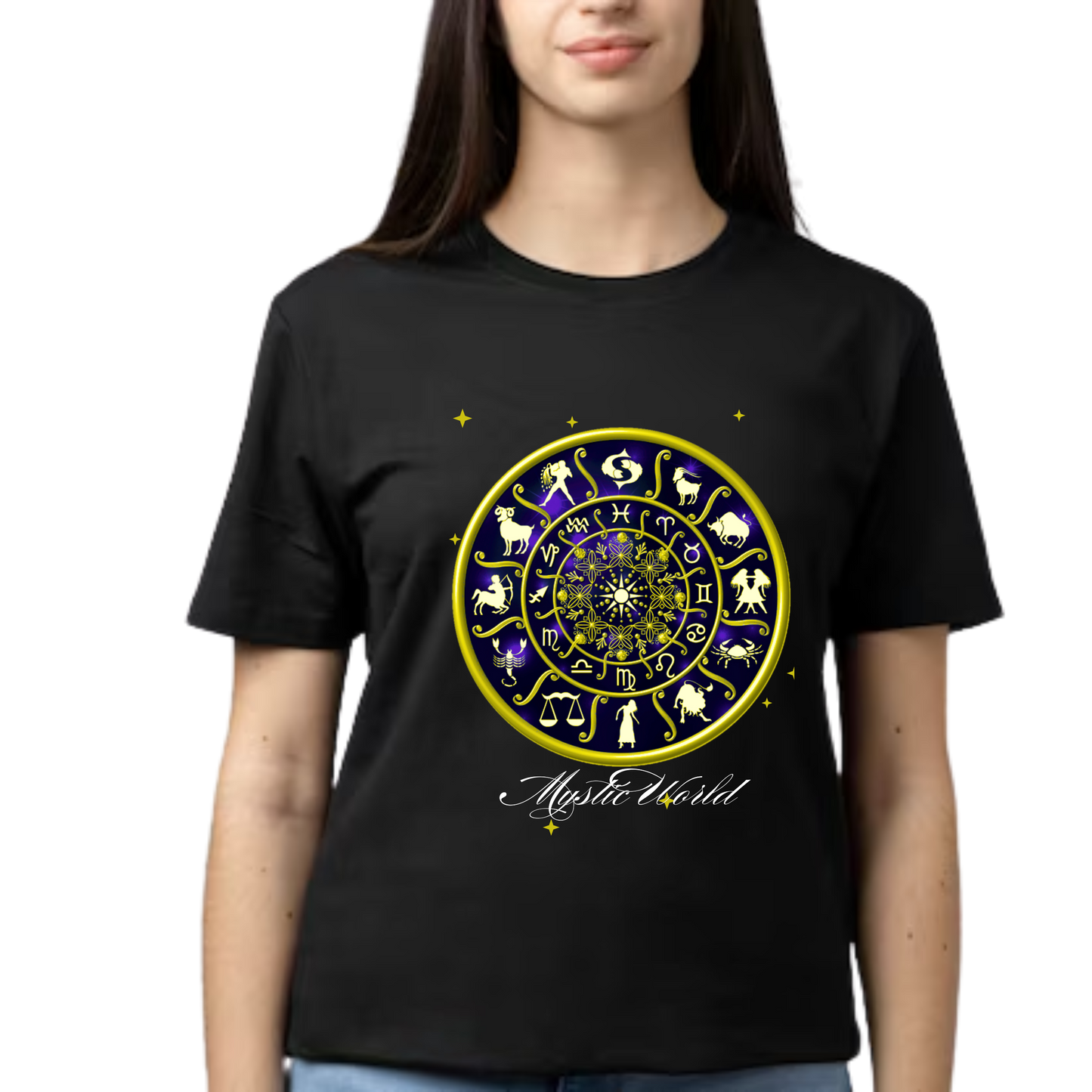 Unisex Printed Cotton T Shirt | Astro | Round Neck | Half Sleeves|100% Cotton Regular Fit T-Shirt | Women | Men | Teen | Teen Vibes