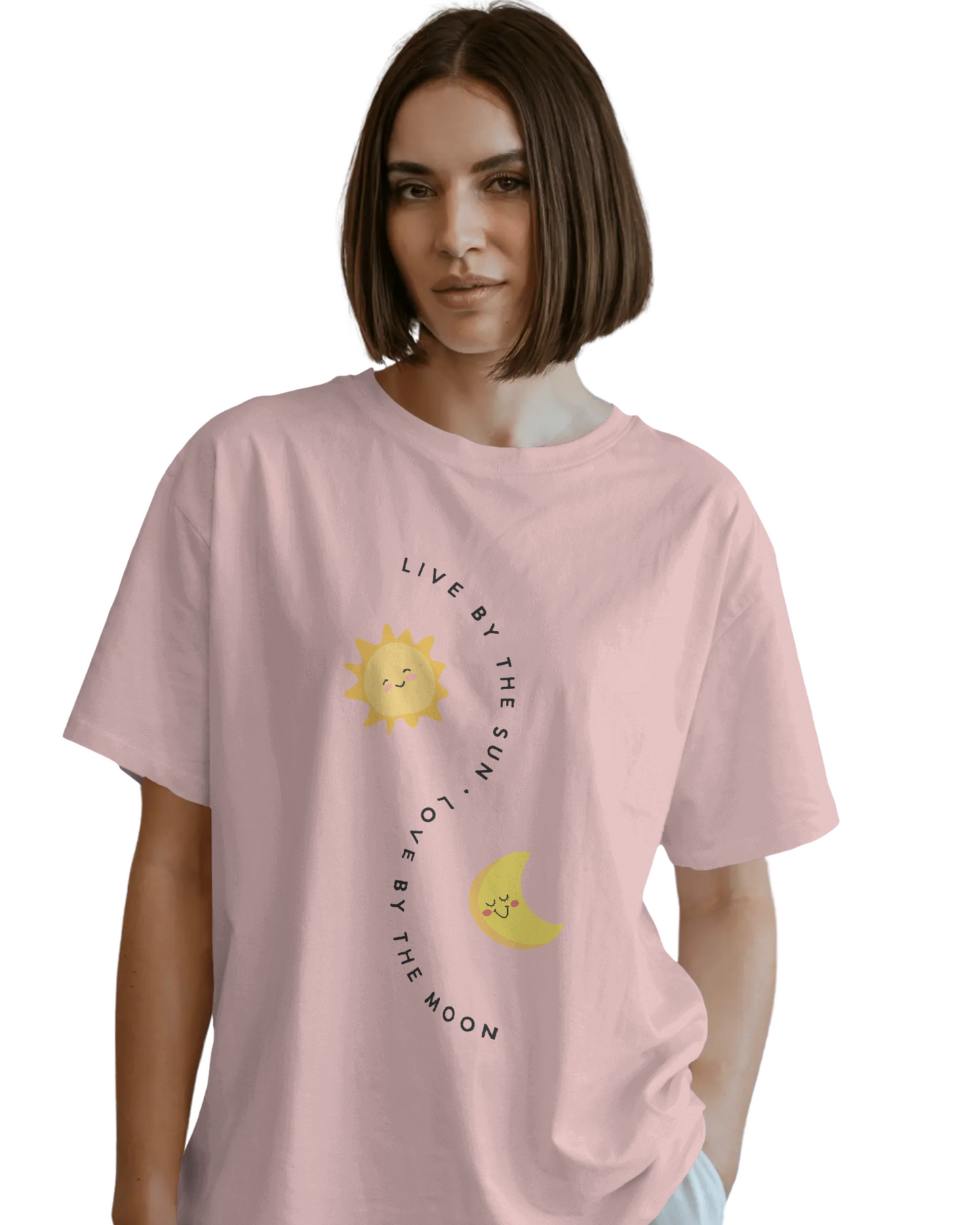 Women Oversize Tee | Printed | 100% Cotton T Shirt | Round Neck | Half Sleeves| Designed by NEOX | Vibrant Colors