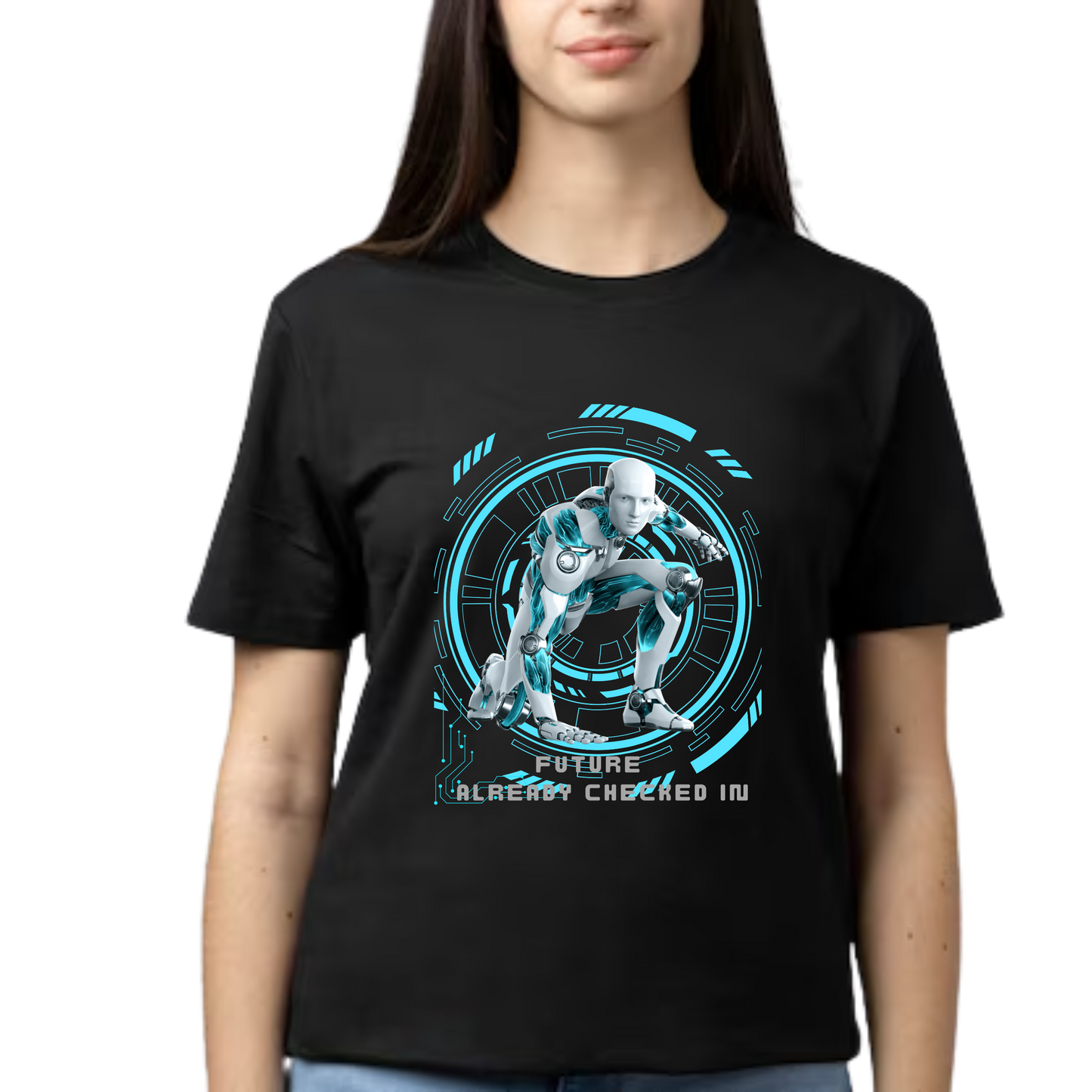 Men’s Printed Cotton T Shirt | Futuristic |Round Neck | Half Sleeves|100% Cotton | Regular Fit T-Shirt | Teens | Teen Vibes