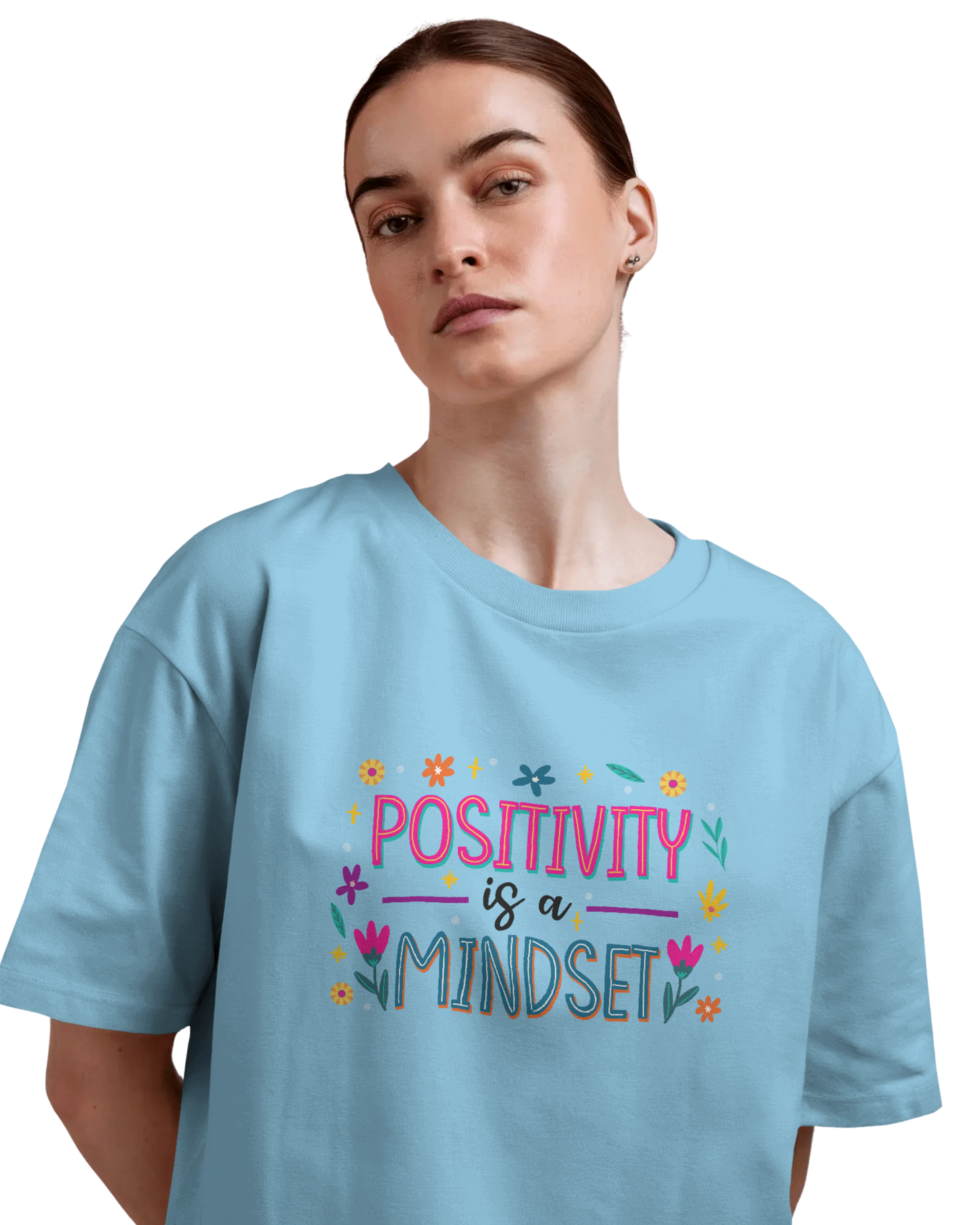 Women Oversize Tee | Printed | 100% Cotton T Shirt | Round Neck | Half Sleeves| Designed by NEOX | Vibrant Colors